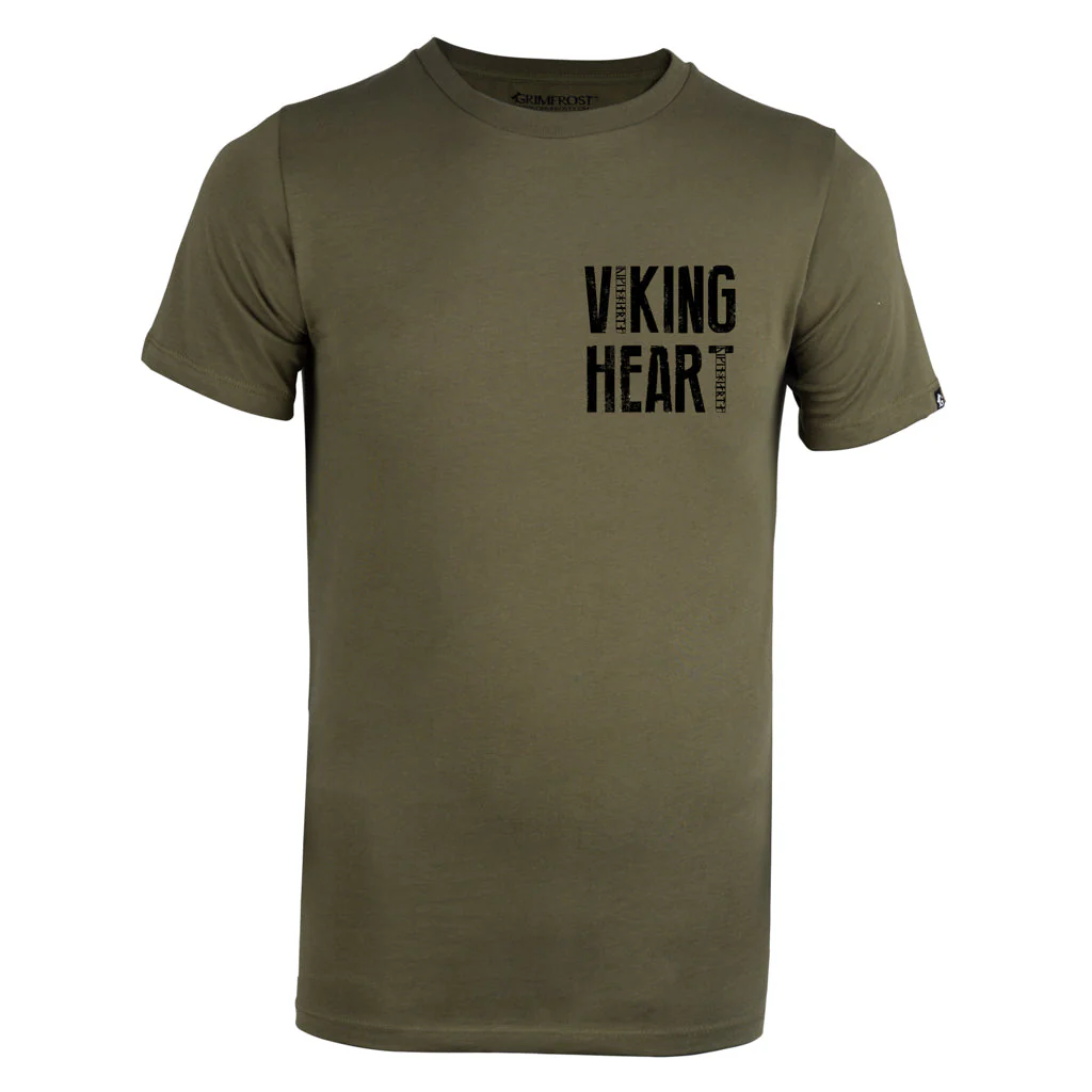 Premium T-shirt, Viking Heart, Green - Image 4