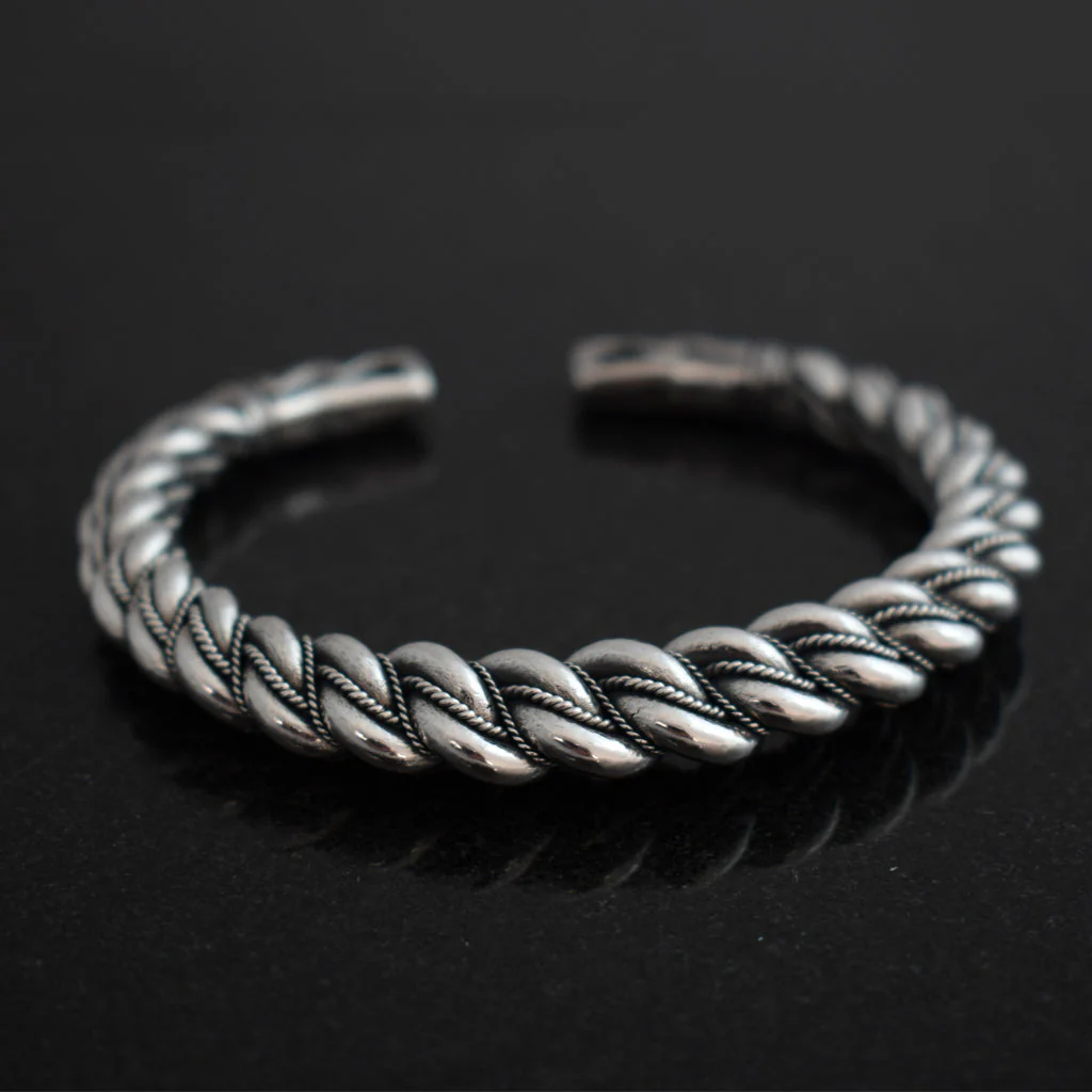 Premium Thick Bryungs Armring, Silver - Image 2