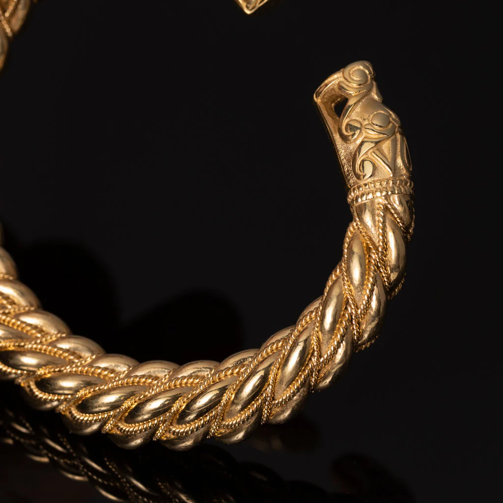Premium Thick Gotland Armring, Gold - Image 3