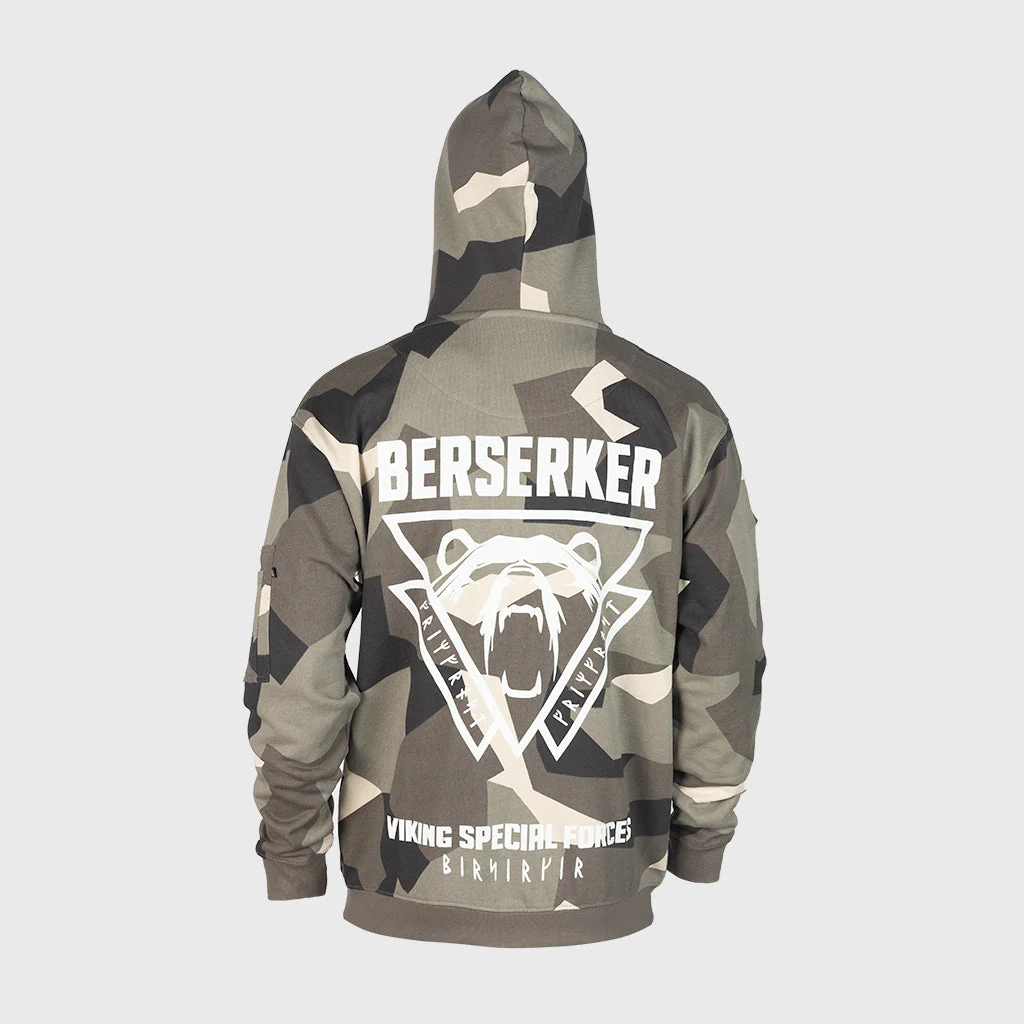 Premium Zip Hoodie, Berserker, M90 Brown Camo - Image 3