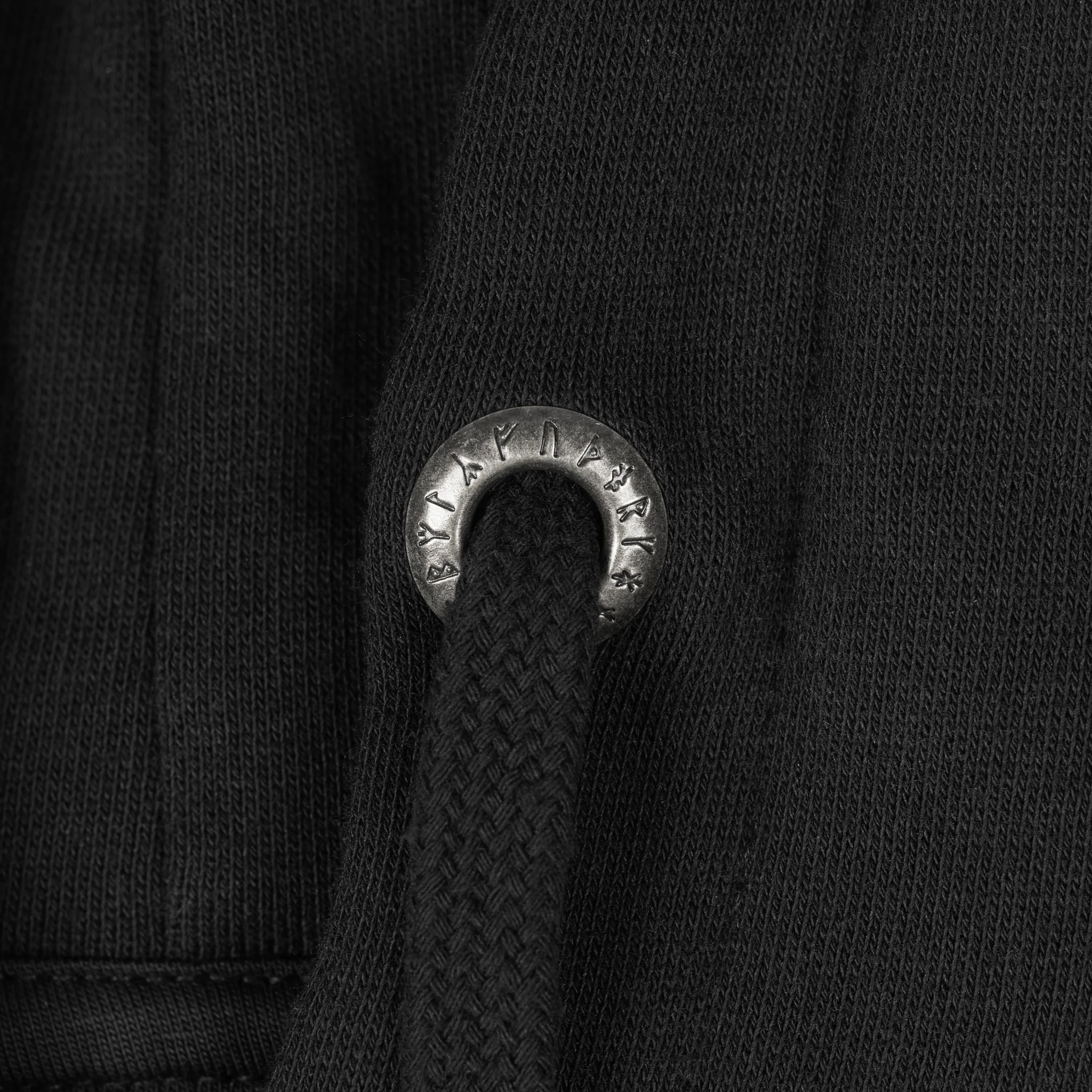 Premium Zip Hoodie, Volund, Black - Image 6