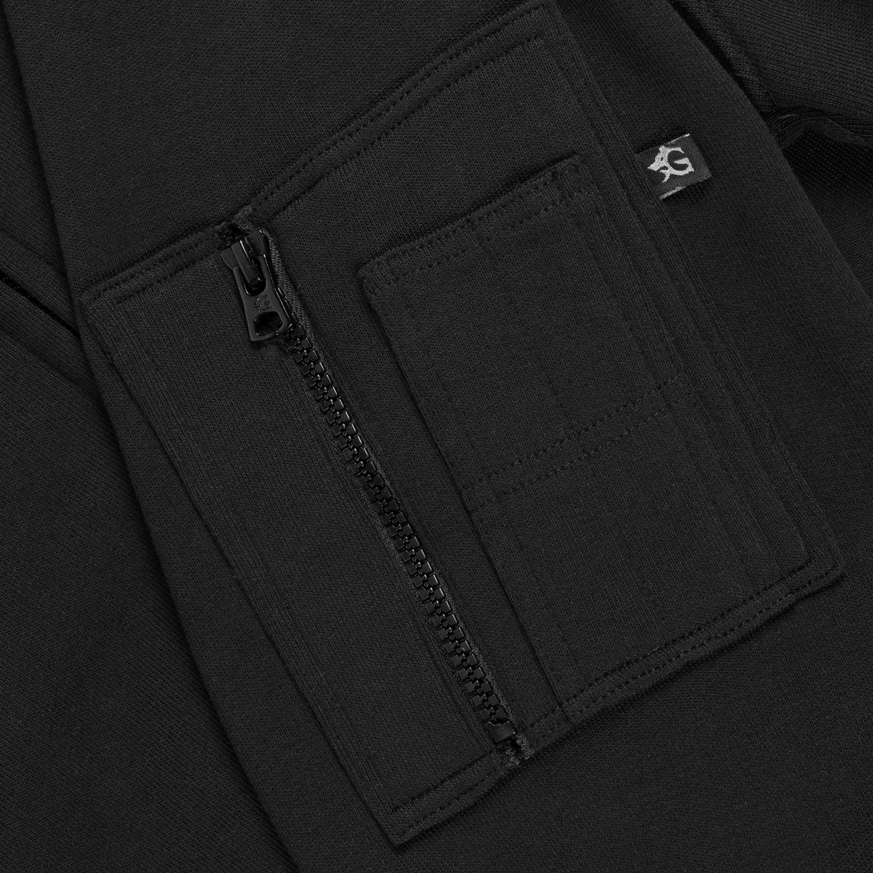 Premium Zip Hoodie, Runic Ship, Black - Image 6