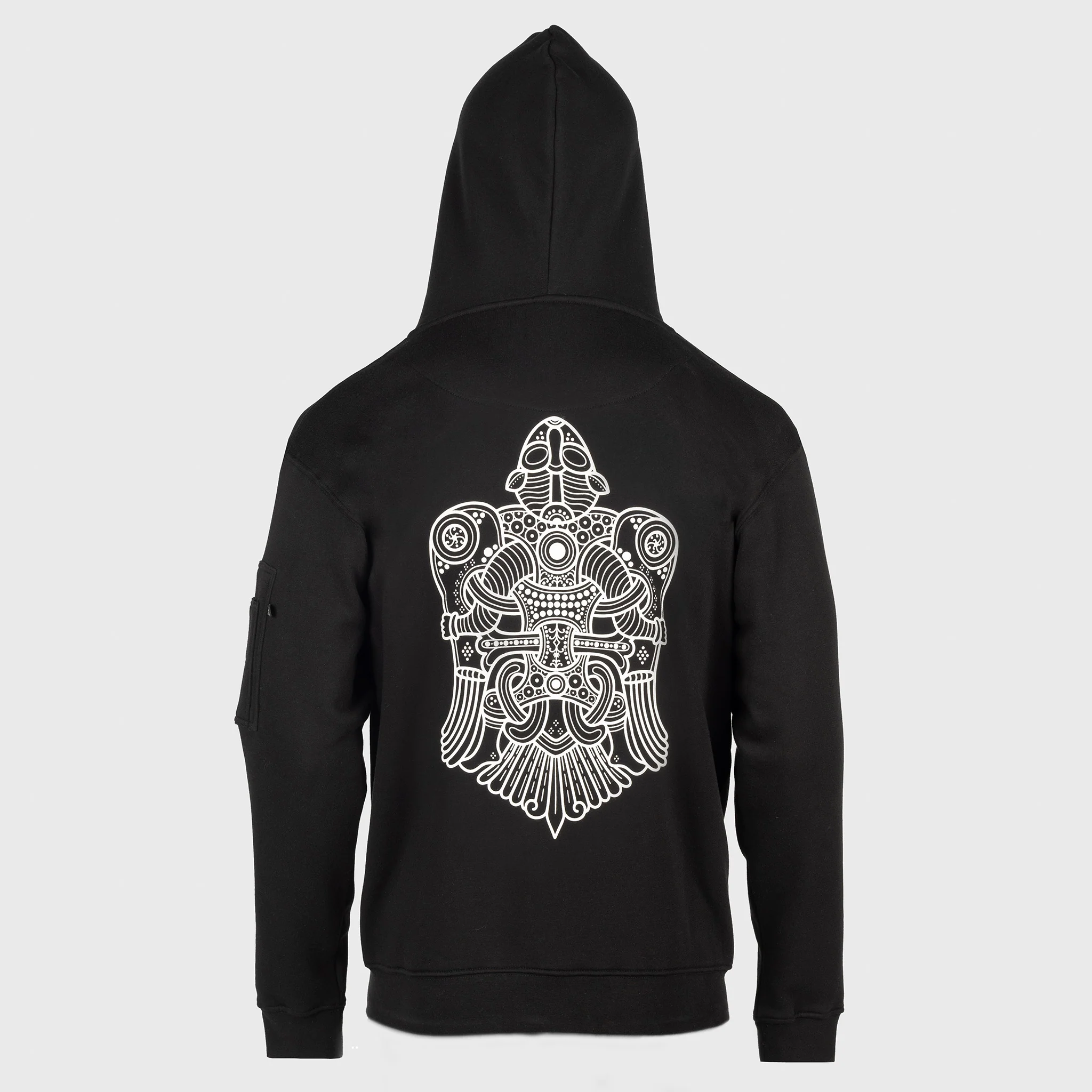 Premium Zip Hoodie, Volund, Black - Image 4