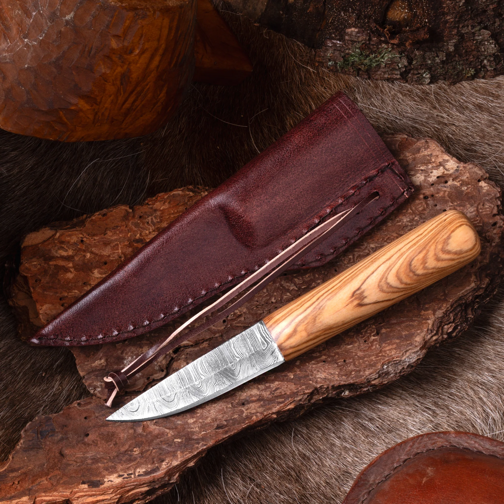 Puukko, Damascus