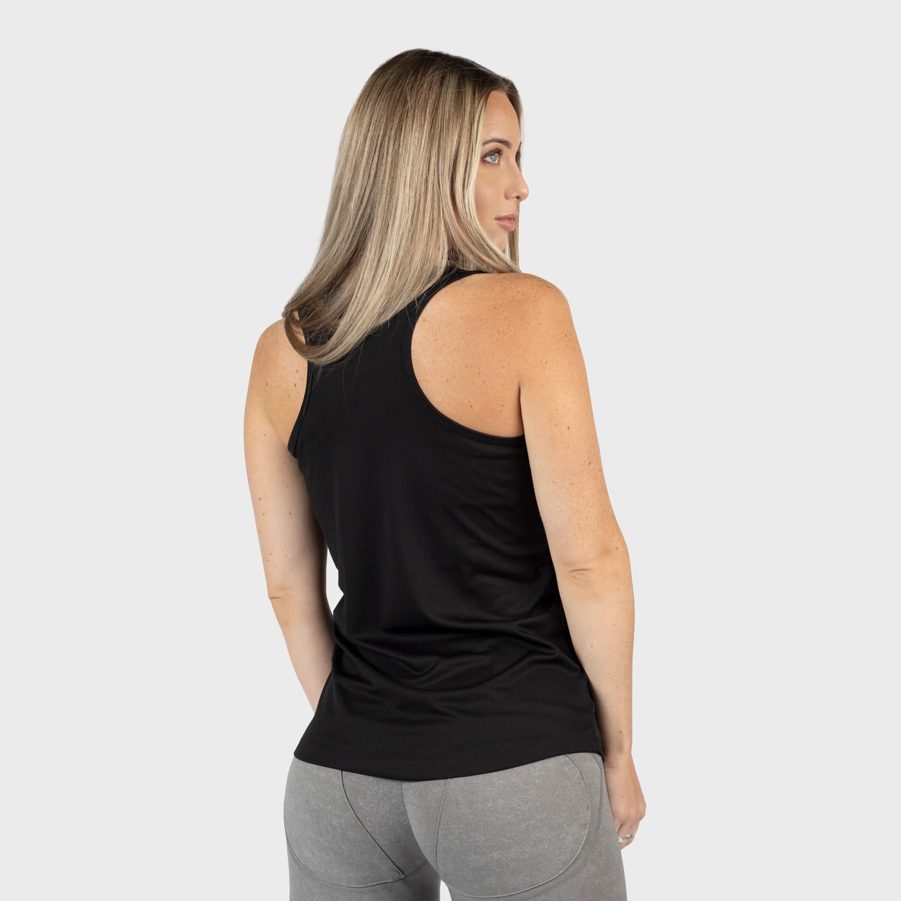 Gym Racerback Vest, Grimfrost, Black - Image 2