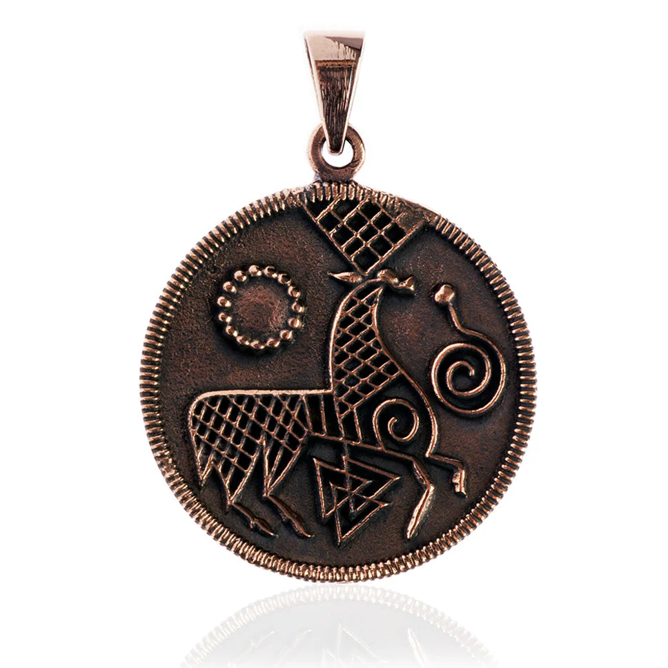 Ribe Deer Pendant, Bronze - Image 2