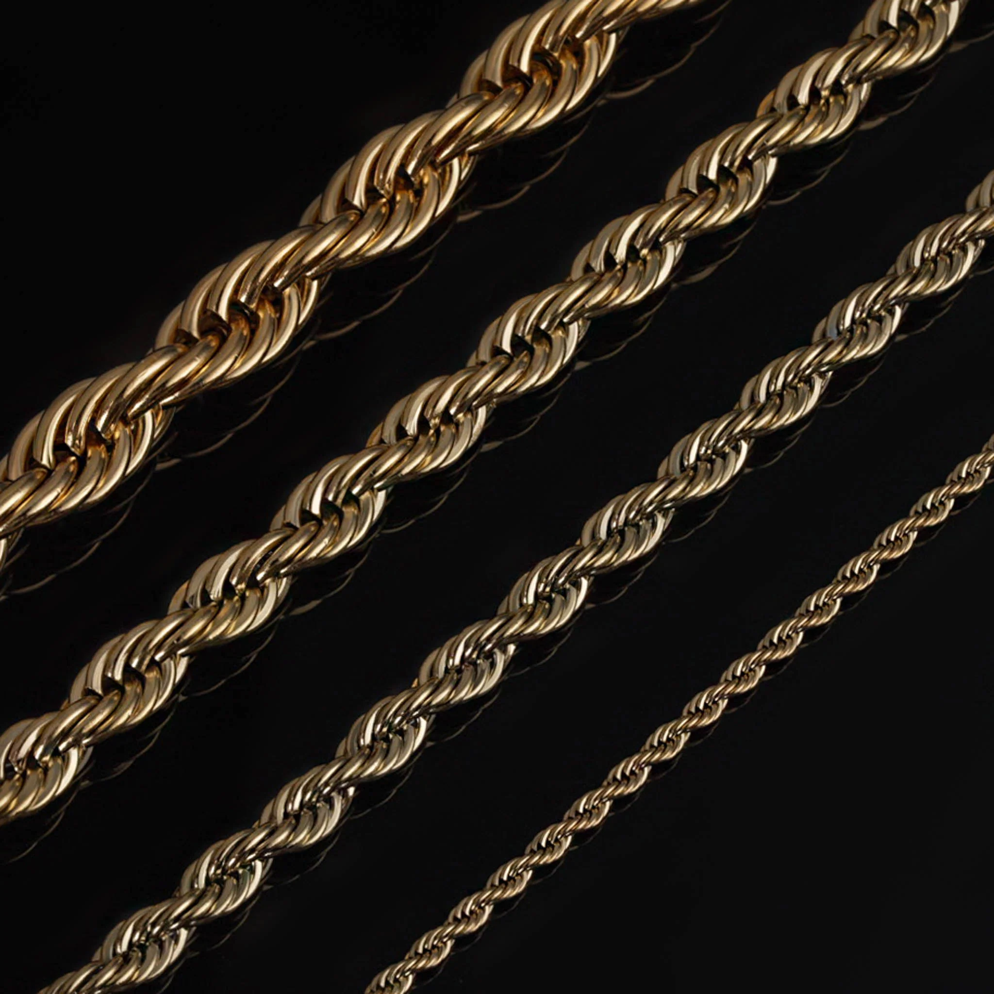 Rope Chain, Gold Plated - Image 3