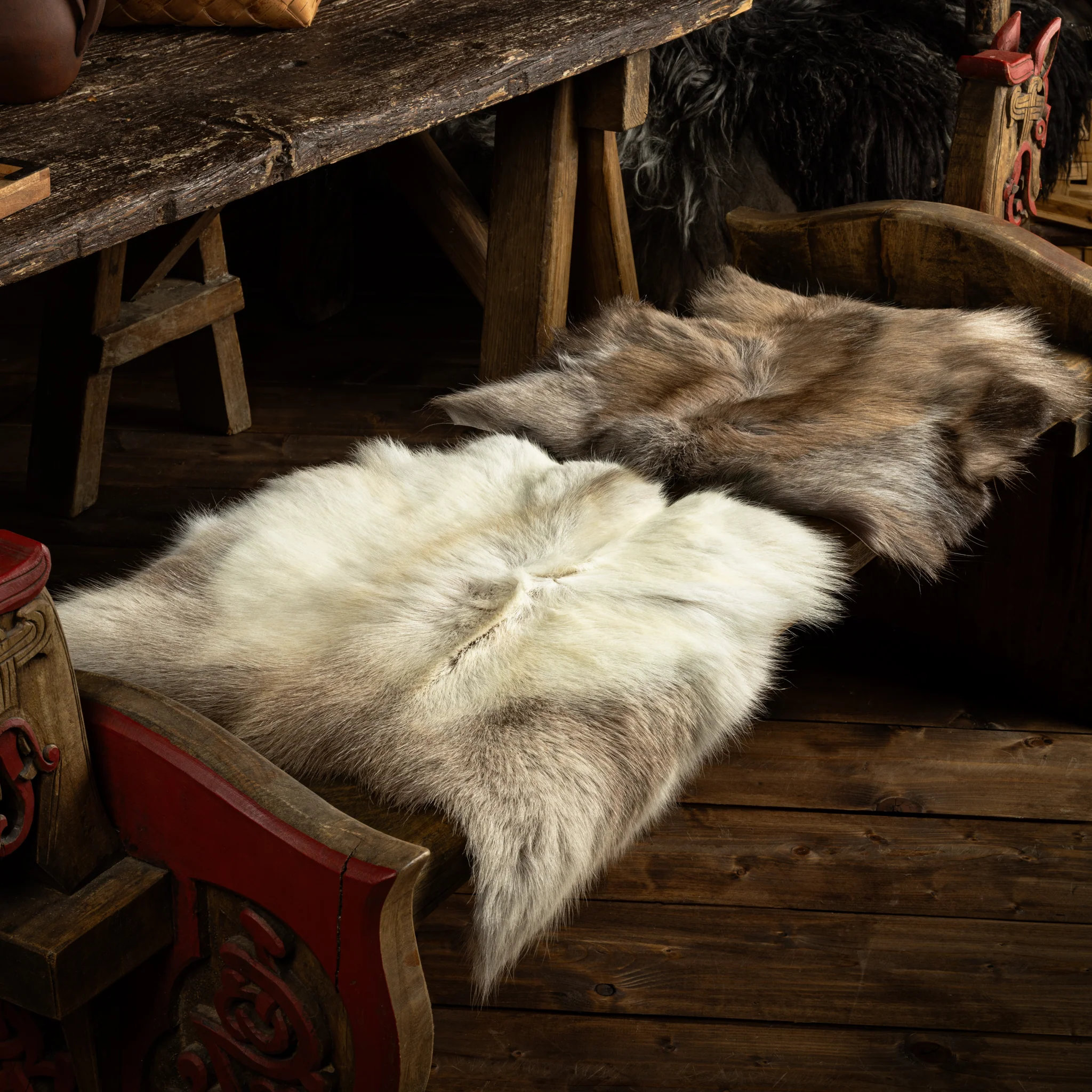 Seat Pad Reindeer Skin, Outdoor - Image 2