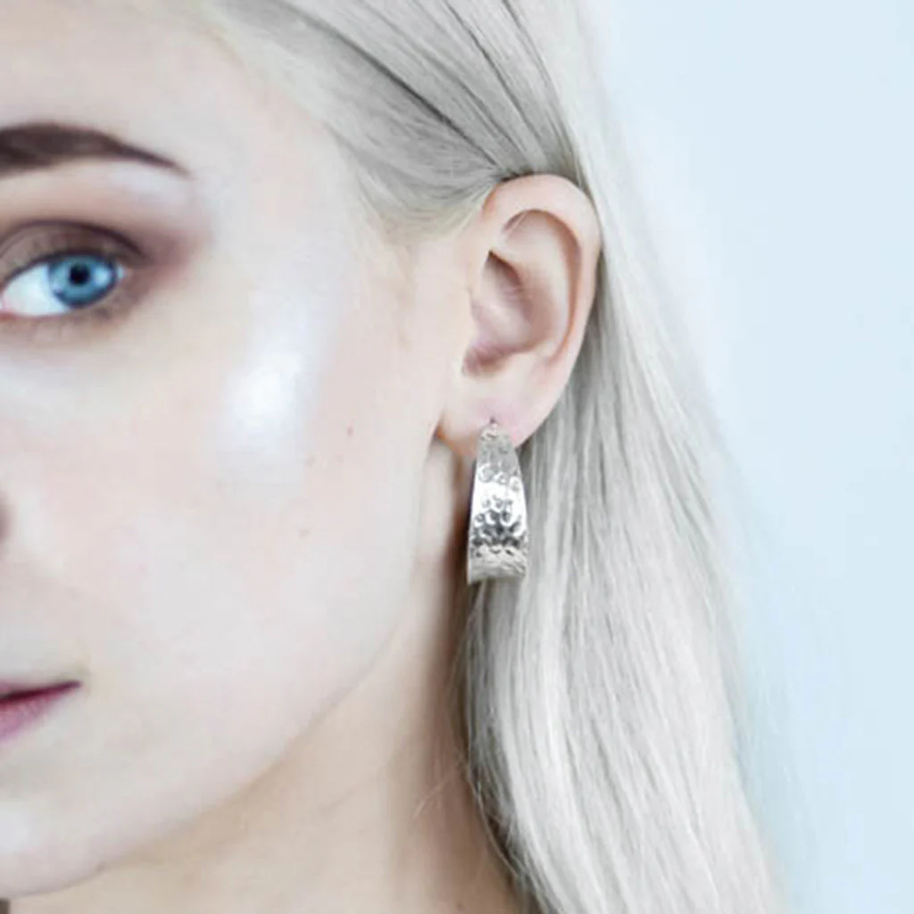 Shieldmaiden Earrings, Silver - Image 3