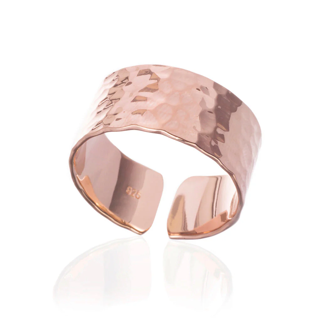Shieldmaiden Ring, Rose Gold