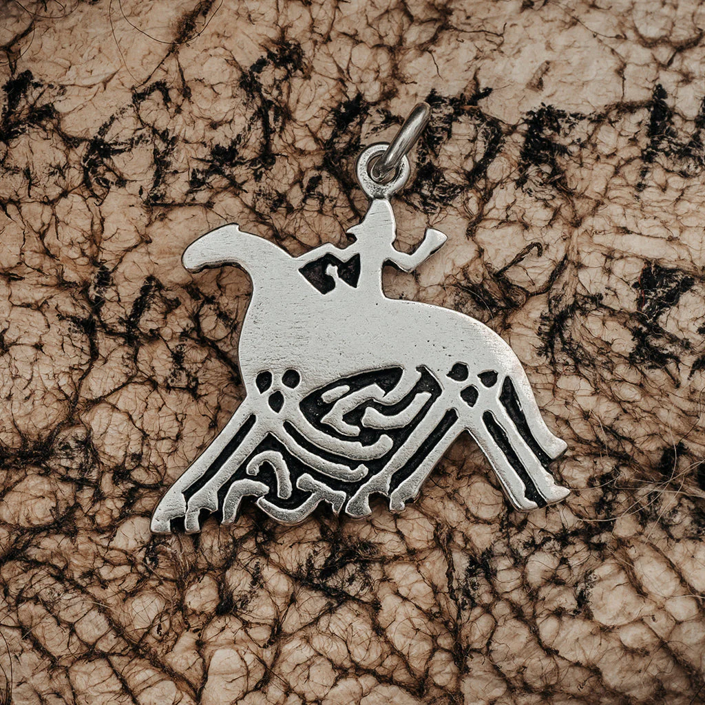 Sleipnir Pendant, Large, Silver