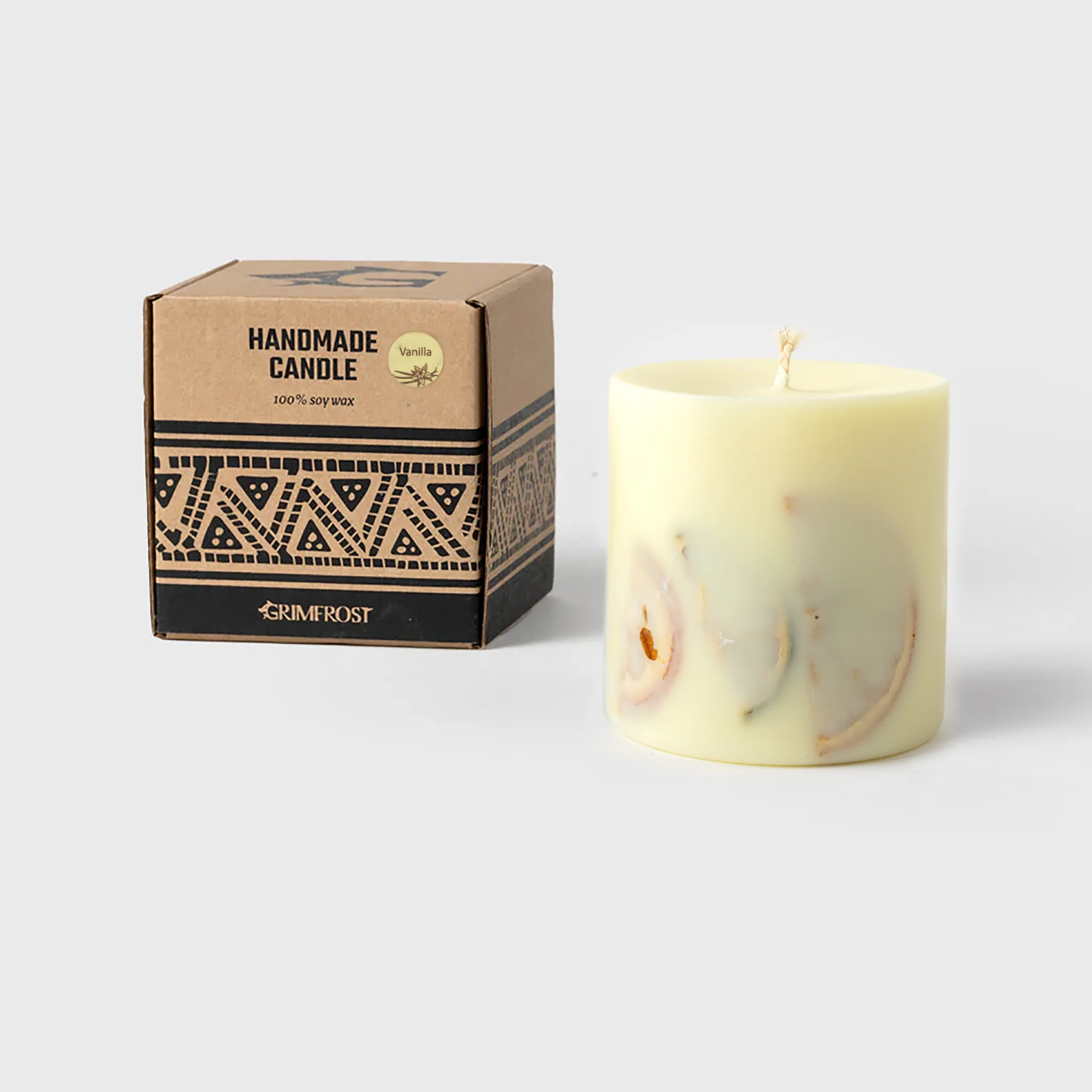 Soy Wax Candle, Vanilla, Large - Image 2