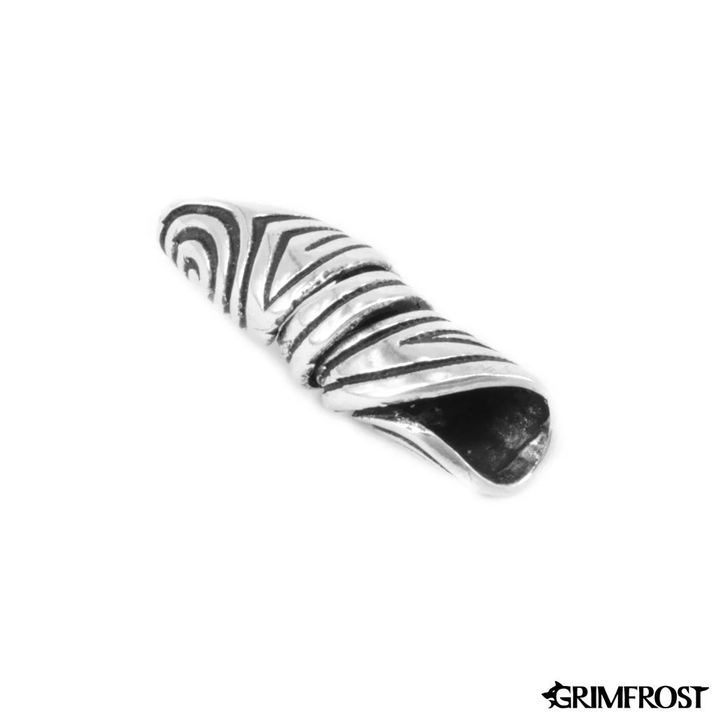 Sun Spiral Beard Ring, Silver - Image 4