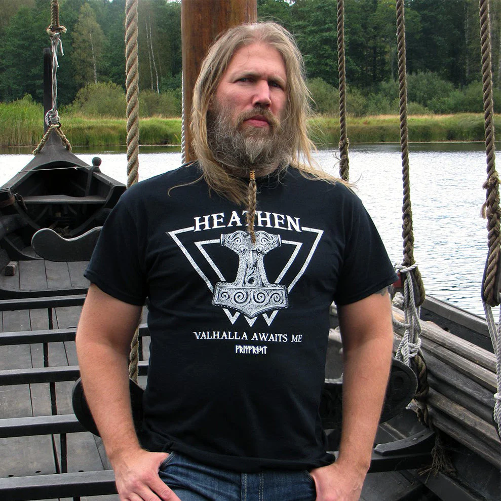 Premium T-shirt, Heathen, Black