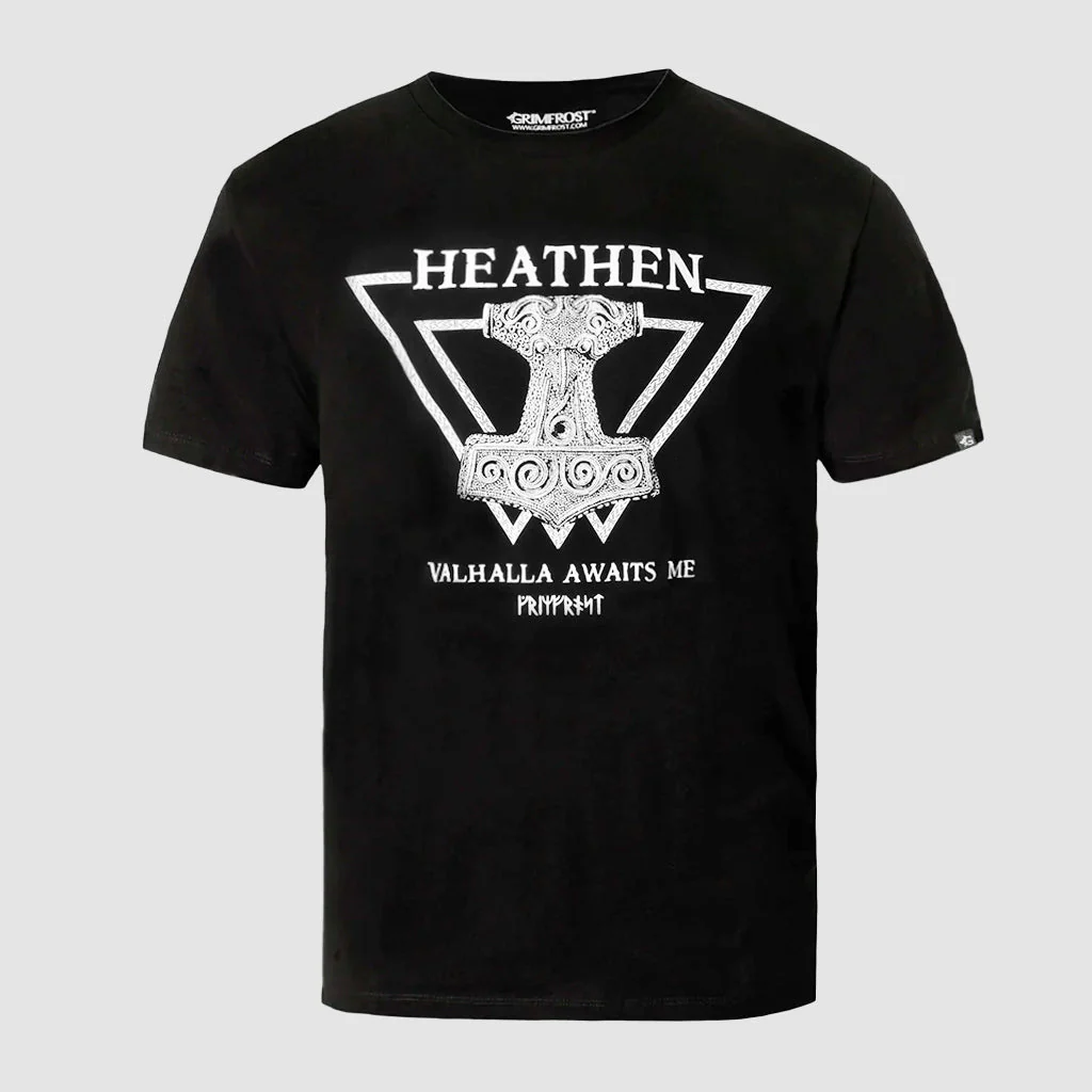 Premium T-shirt, Heathen, Black - Image 2