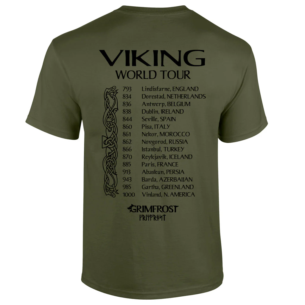 T-shirt, World Tour, Army Khaki - Image 2