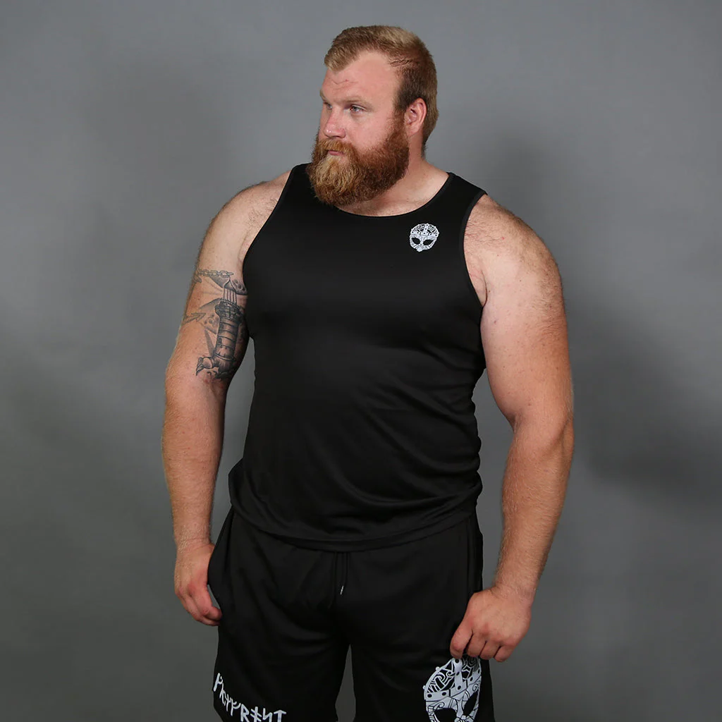 Gym Tank Top, Grimfrost, Black - Image 2