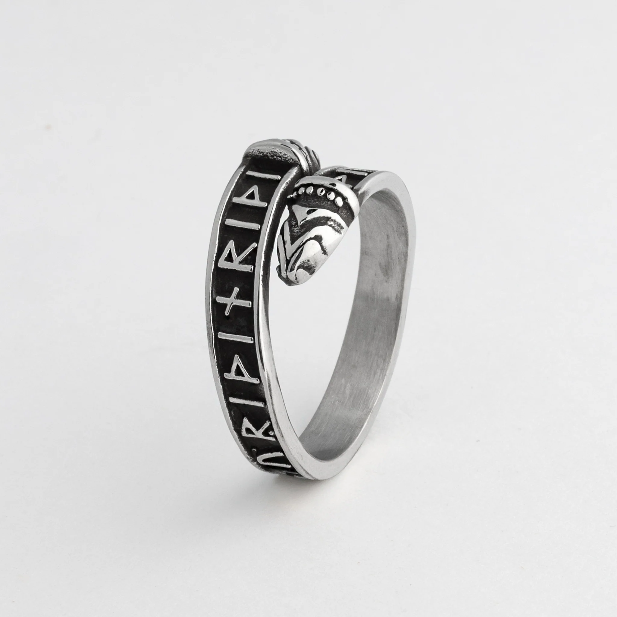 Thor Lindworm Ring, Stainless Steel - Image 3