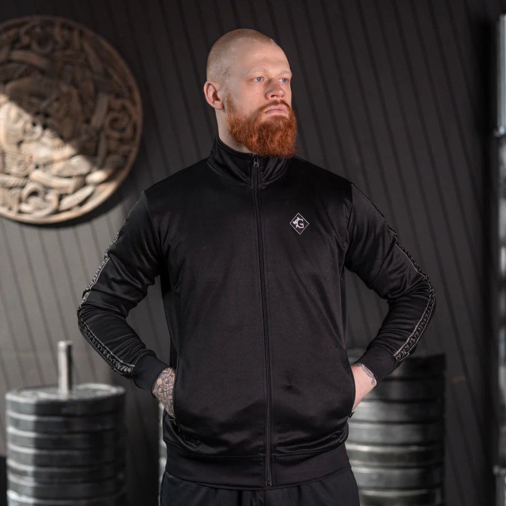 Track Jacket, Runes, Black - Image 5