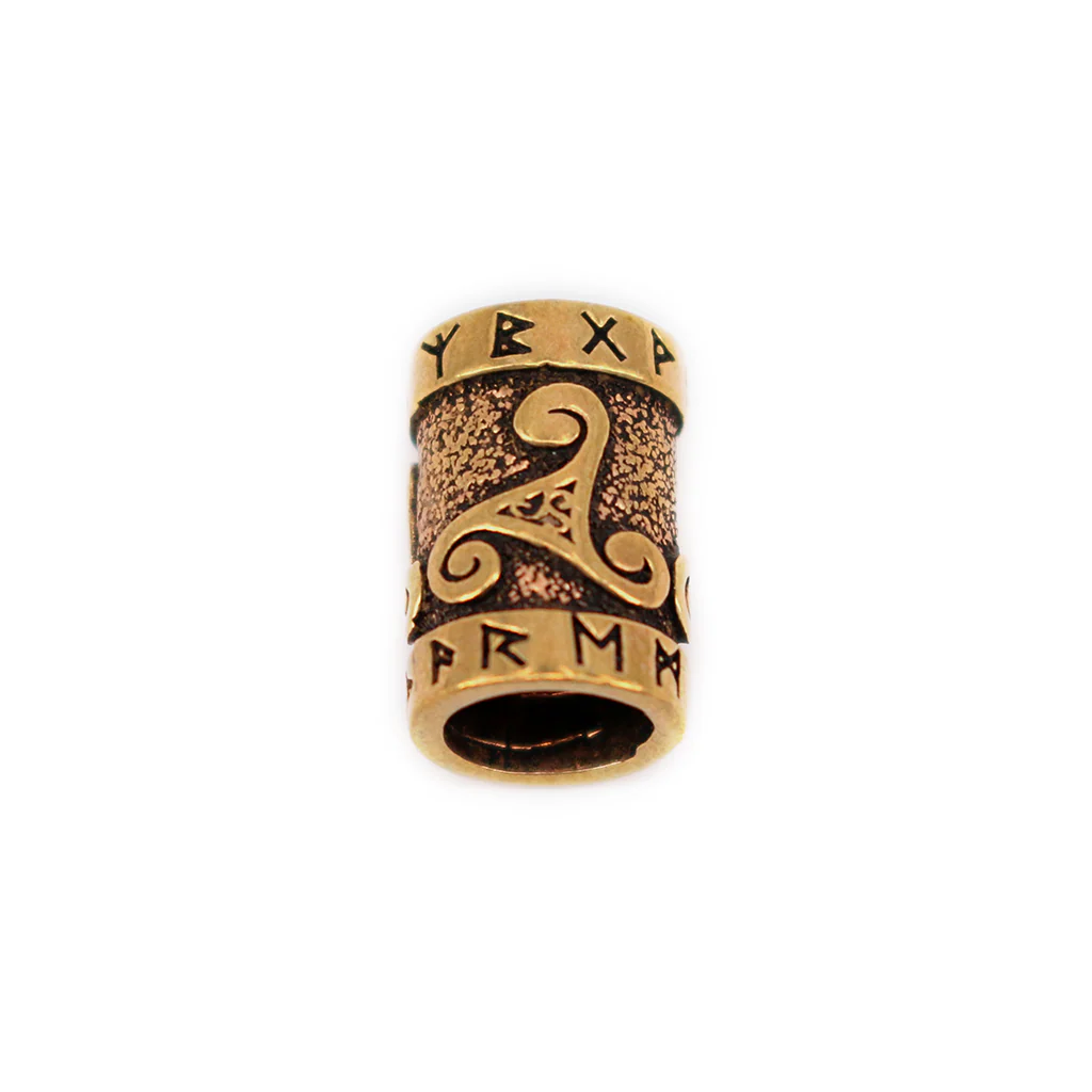 Triskele Beard Bead, Bronze - Image 2