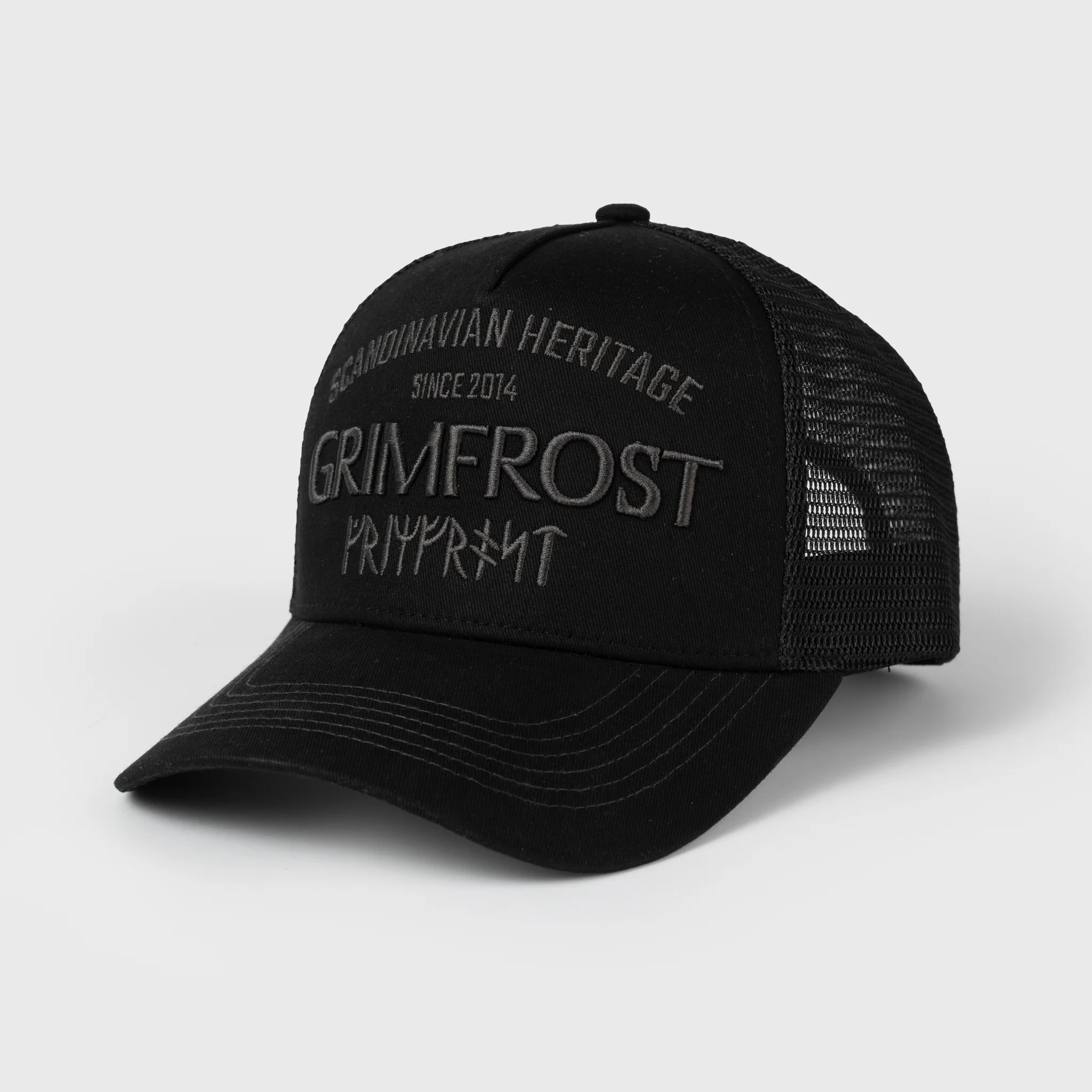 Trucker Cap, Scandinavian Heritage, Black - Image 2