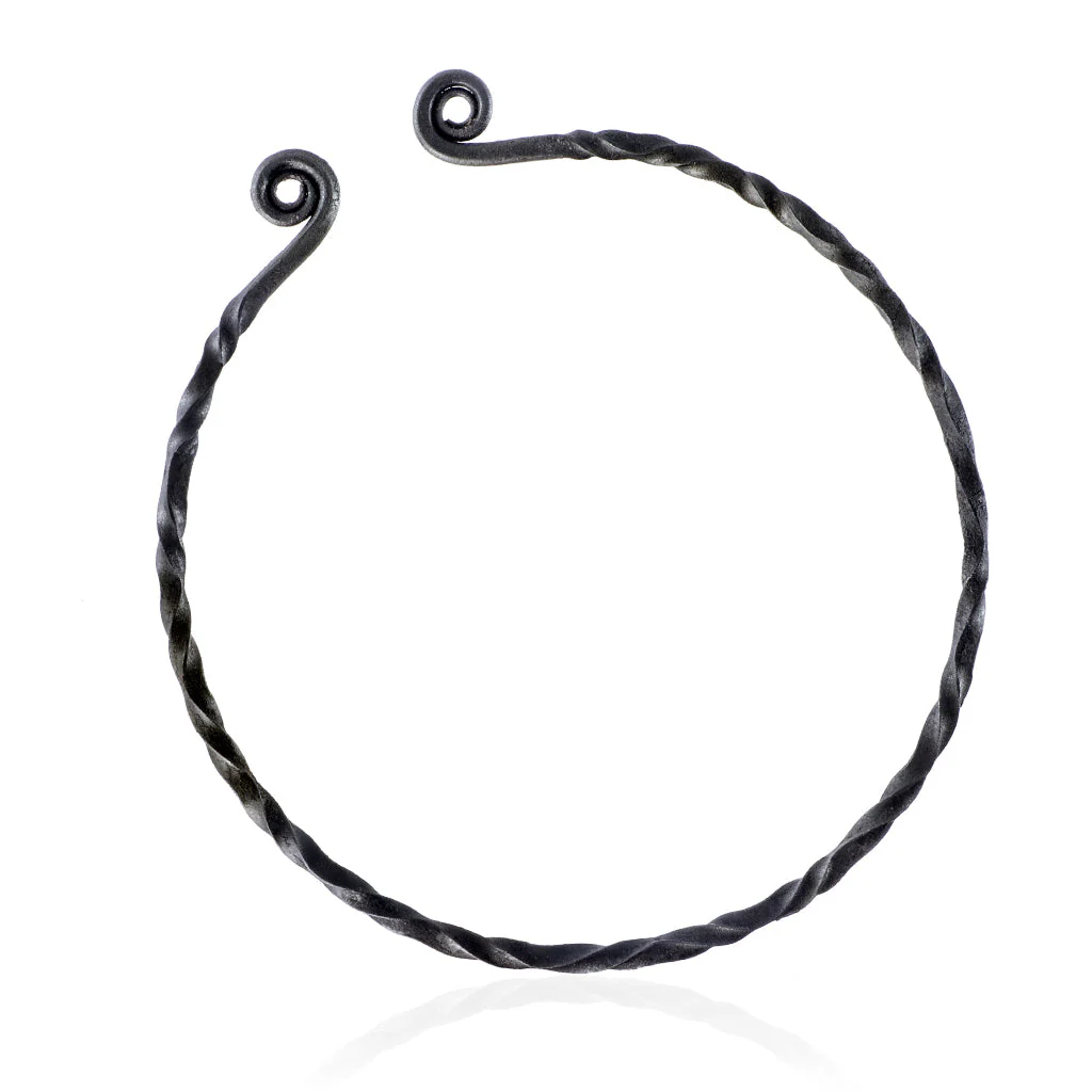 Twisted Neck Ring, Hand-Forged - Image 2