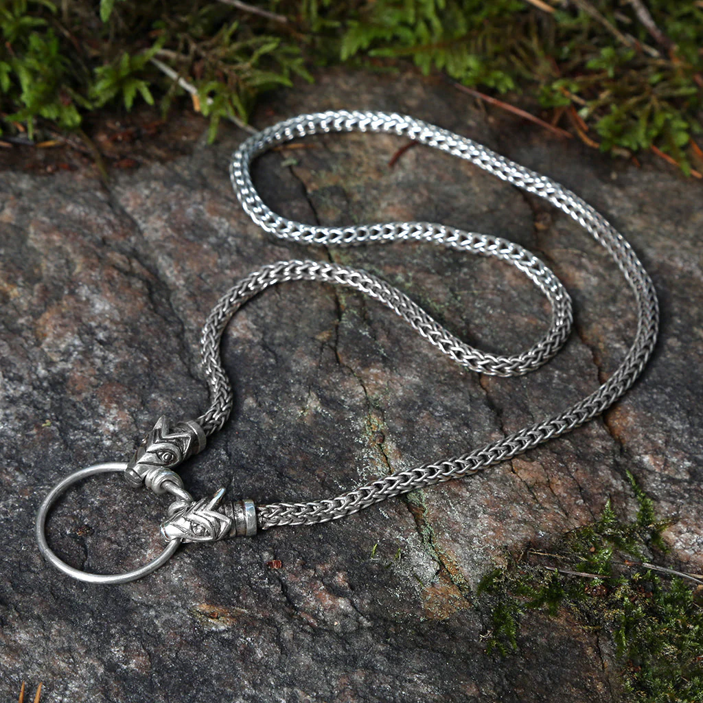 Valhalla Wolf Chain, Silver - Image 3