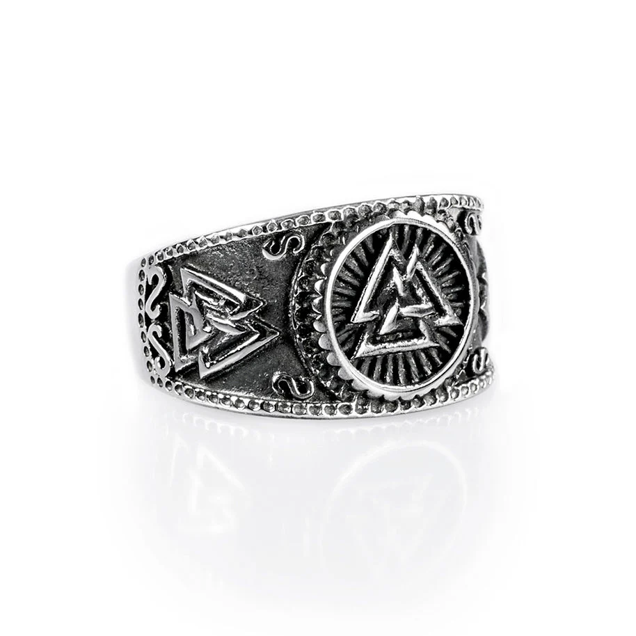 Valknut Ring, Stainless Steel - Image 2