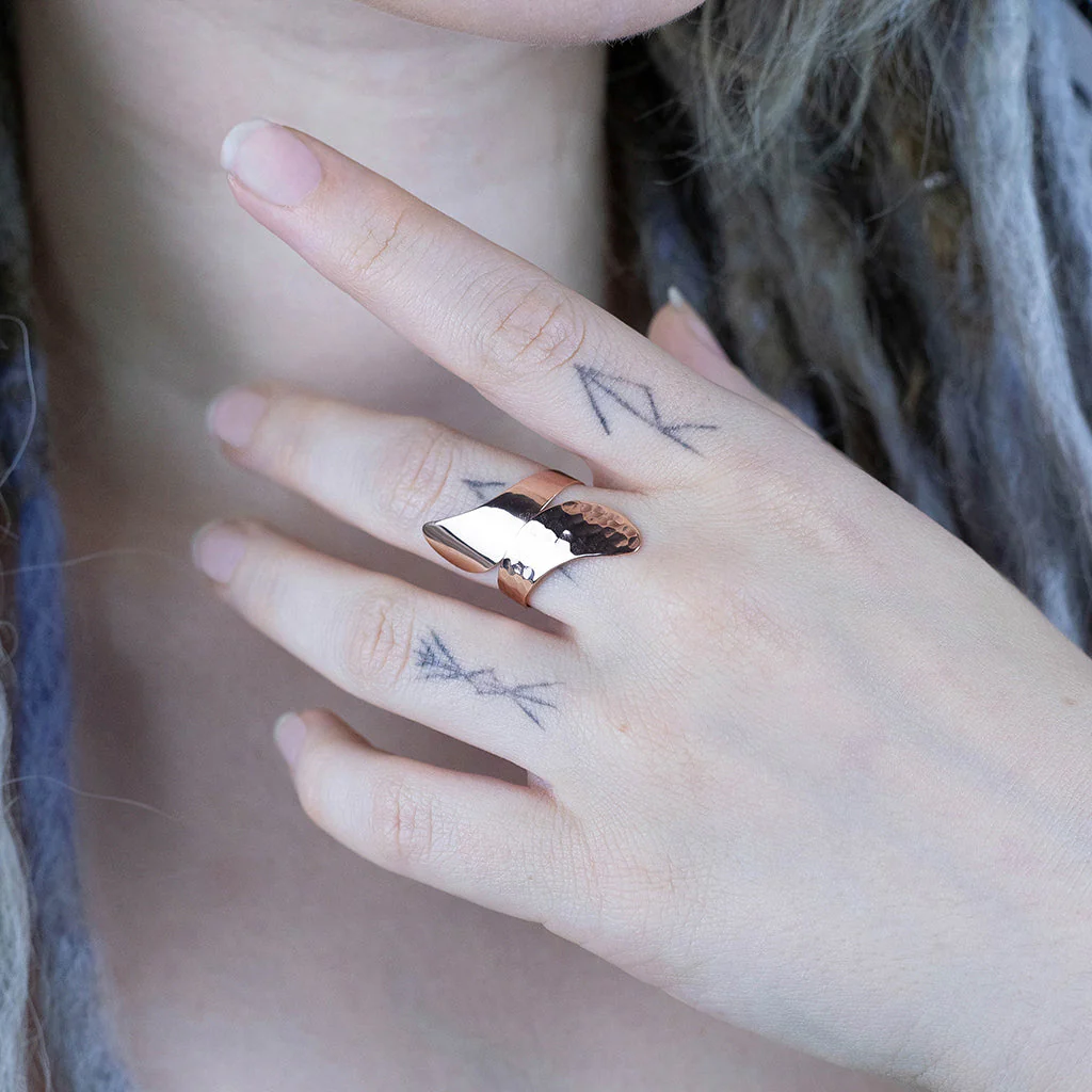 Valkyrie Wings Ring, Rose Gold - Image 2