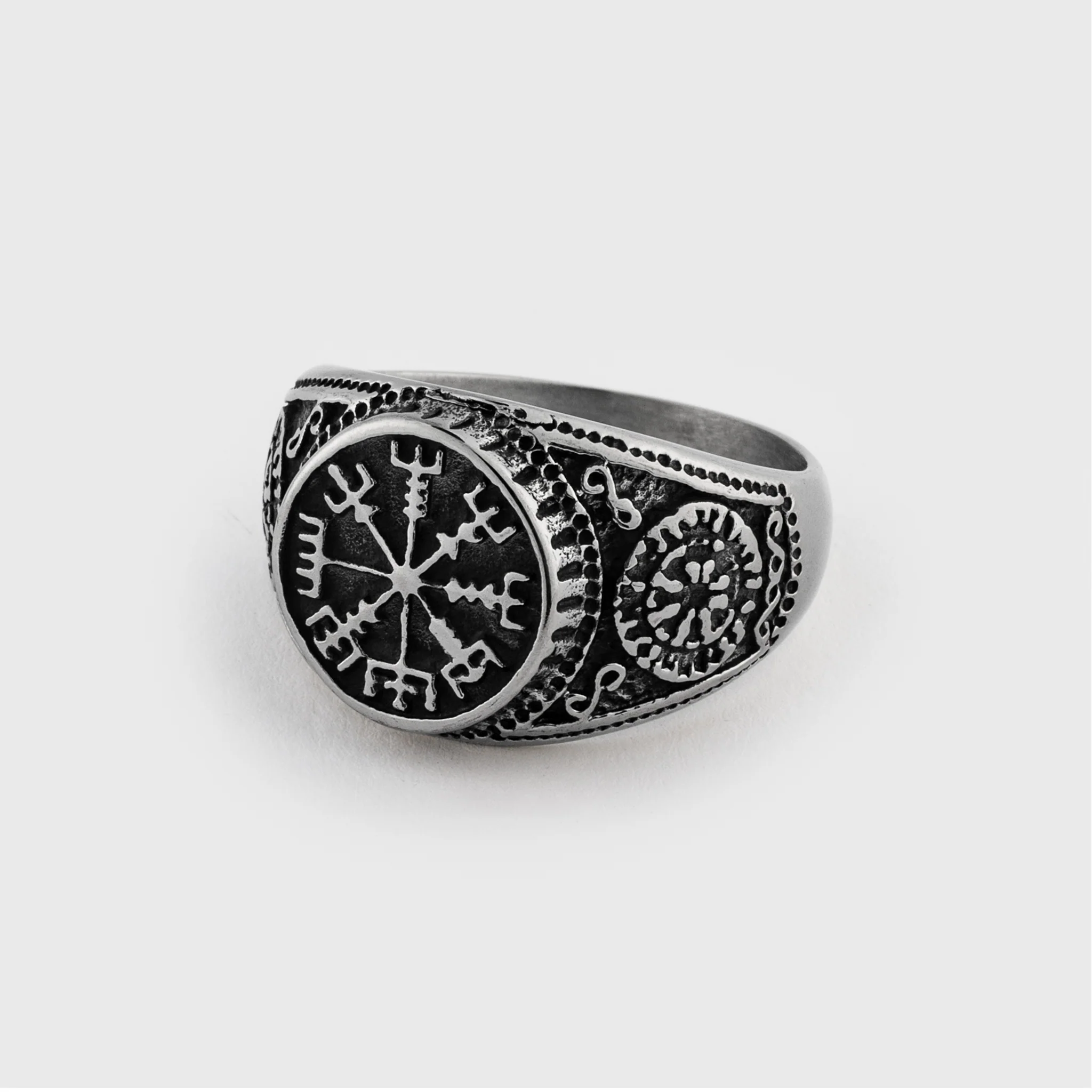 Vegvisir Ring, Stainless Steel - Image 2