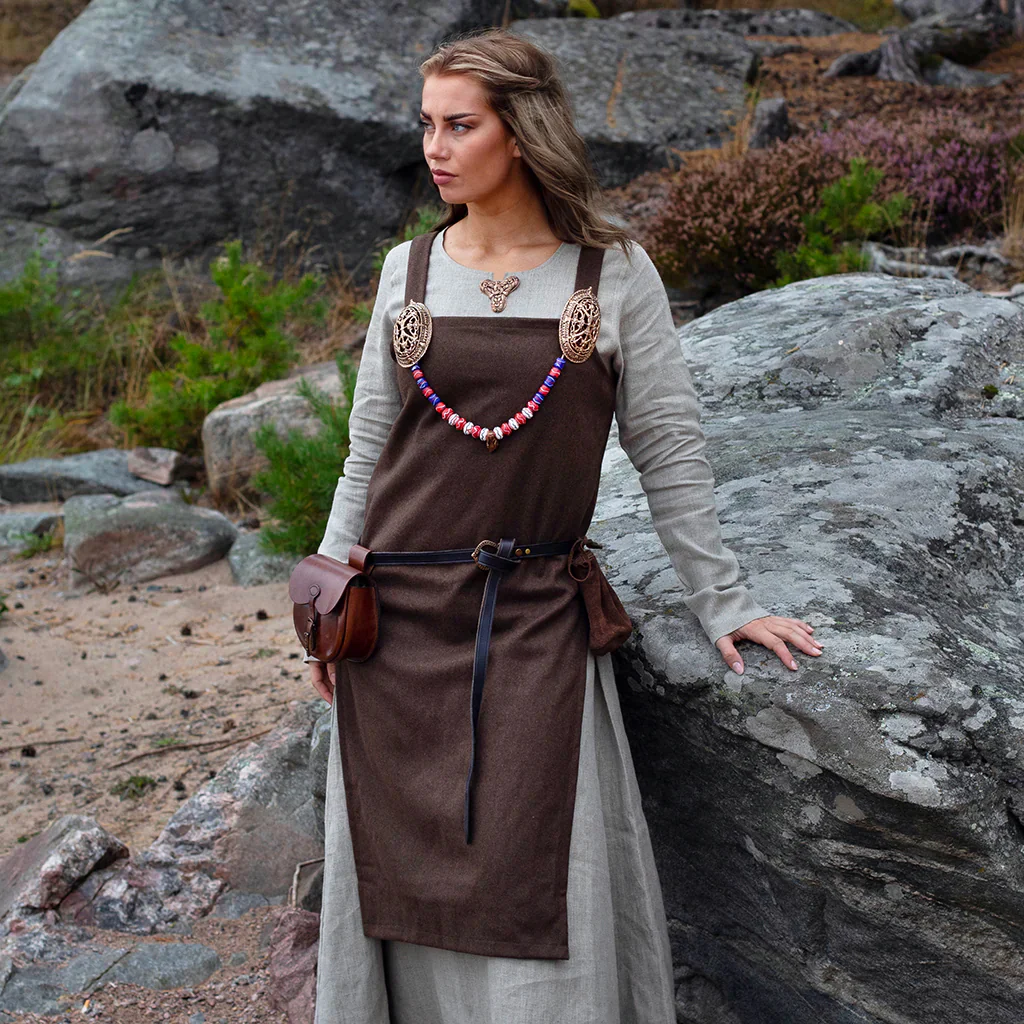 Viking Apron Dress, Brown - Image 2