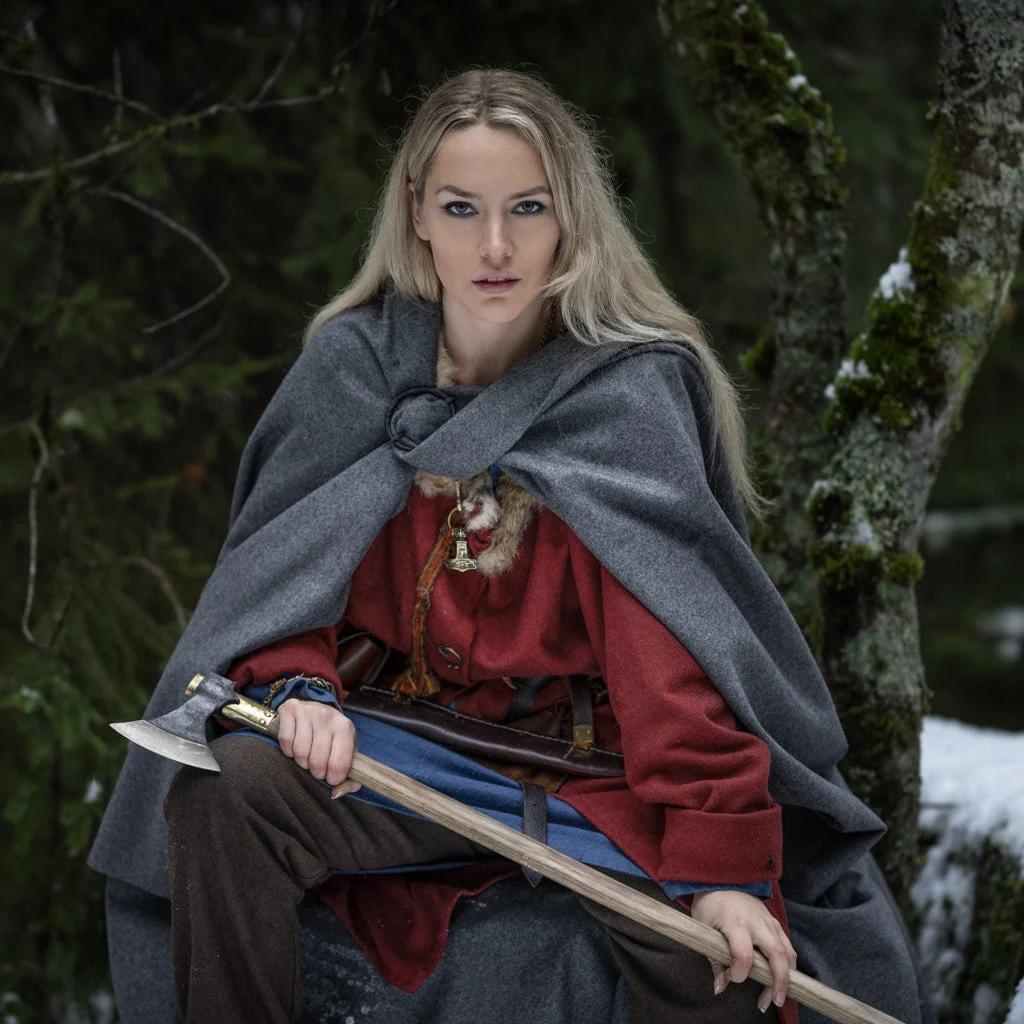 Viking Cloak, Grey - Image 2