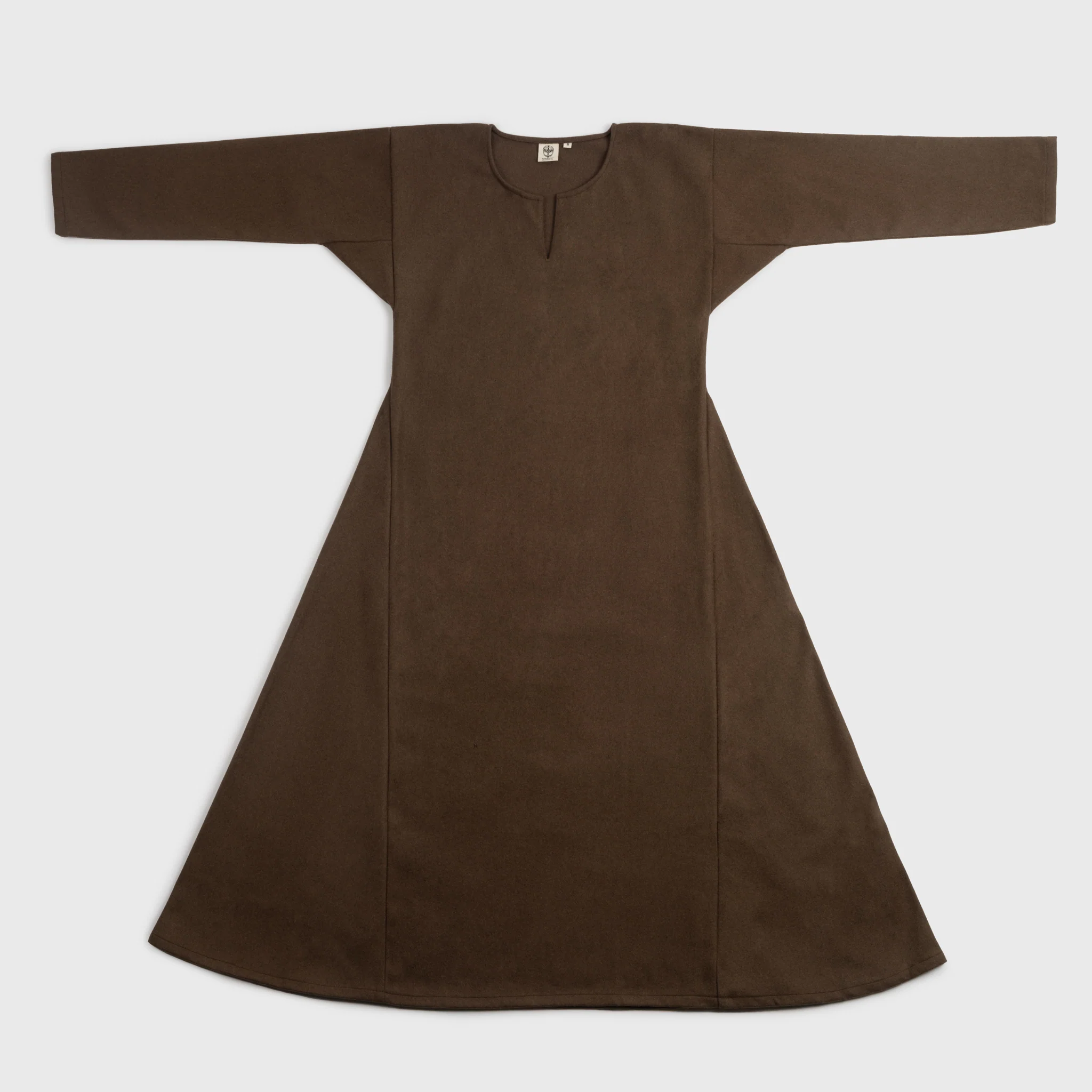 Viking Dress, Wool, Brown - Image 2