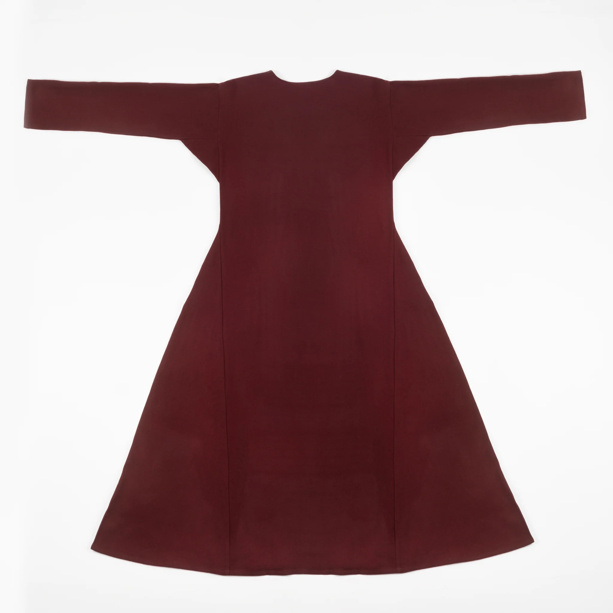 Viking Dress, Wool Twill, Red - Image 4