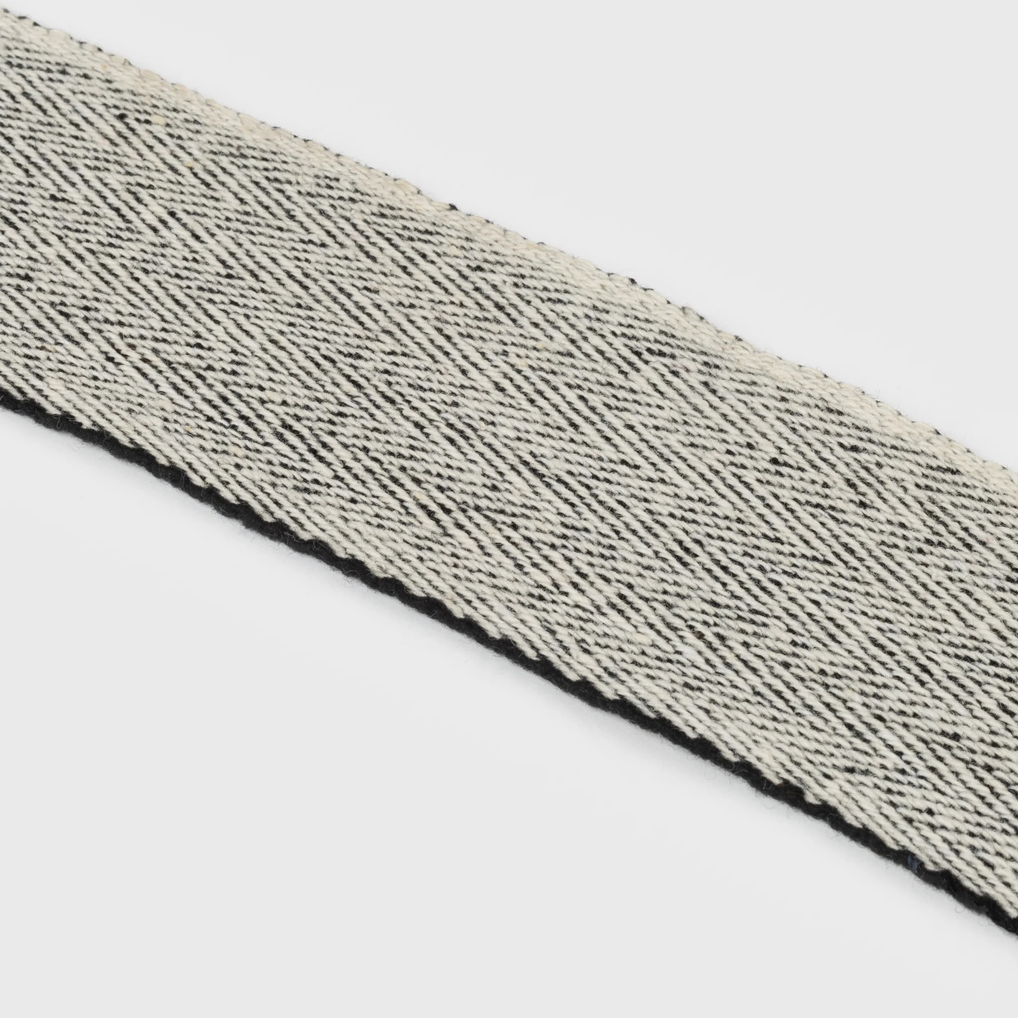 Viking Leg Wraps, Handwoven, Black and White - Image 3