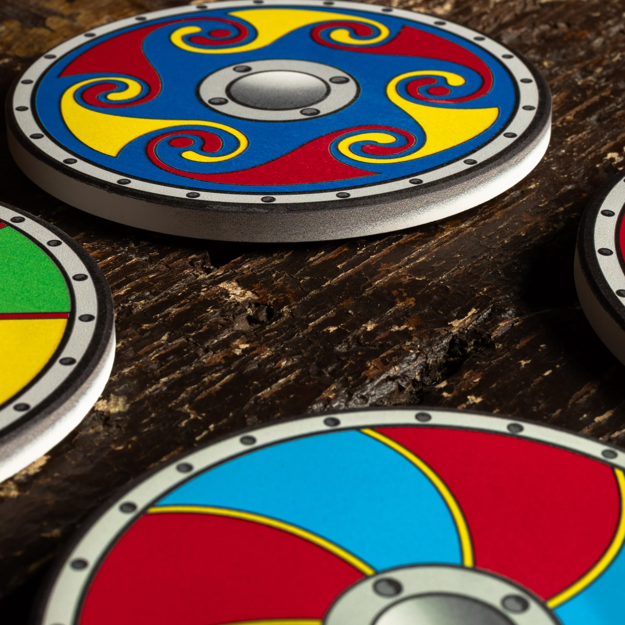 Viking Shield Coasters, Set 2 - Image 5