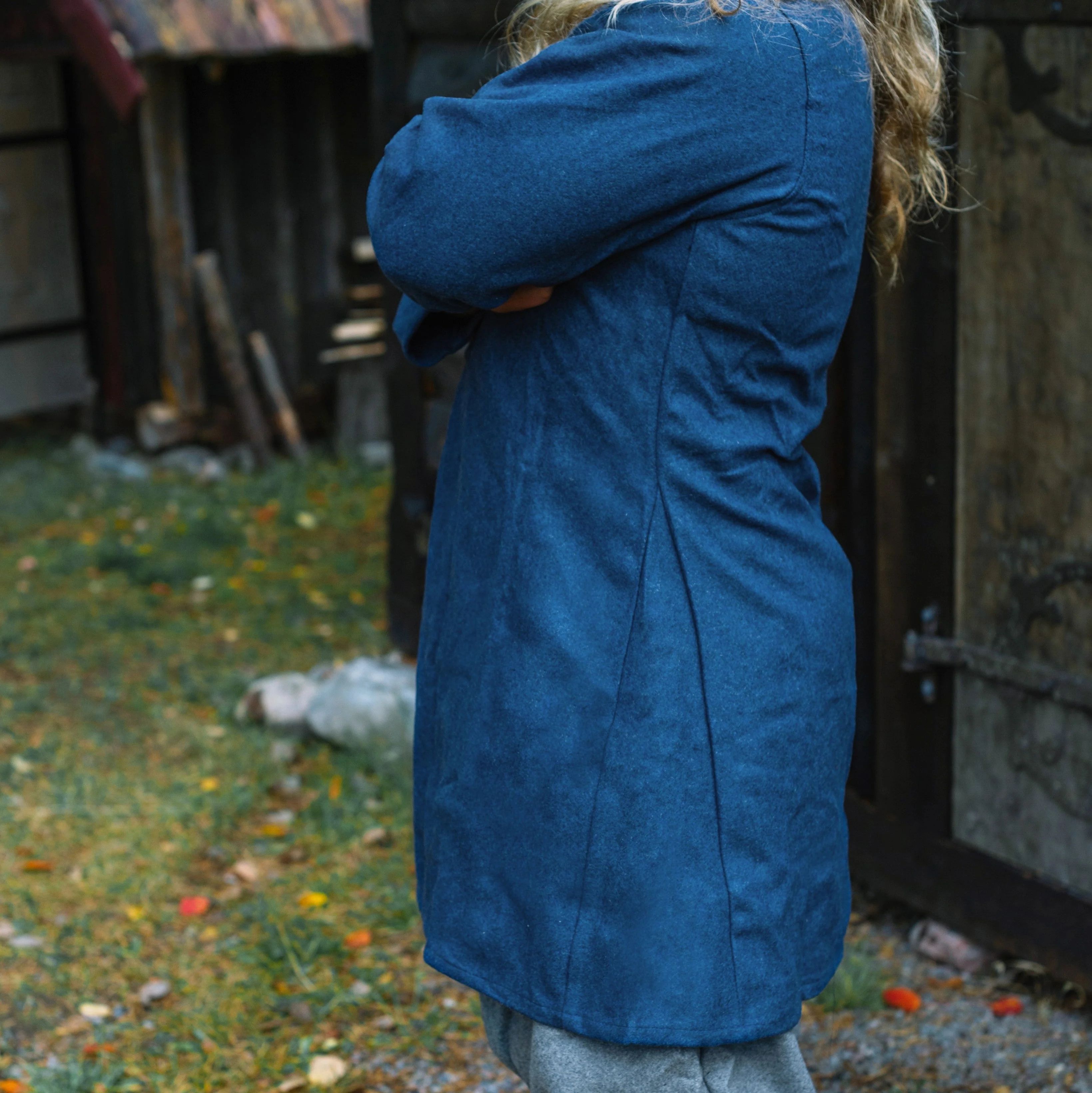 Viking Wool Tunic, Blue - Image 4