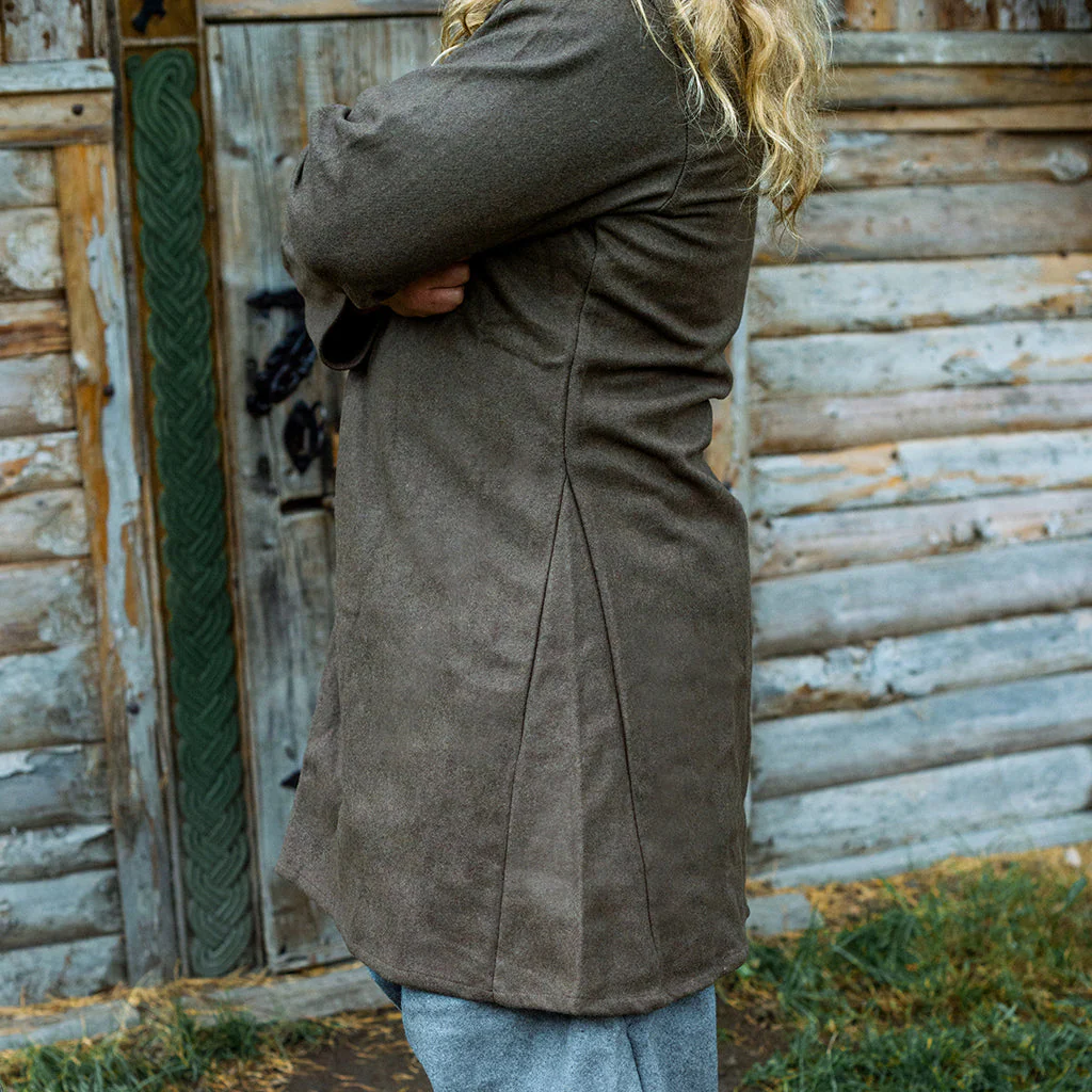 Viking Wool Tunic, Brown - Image 4