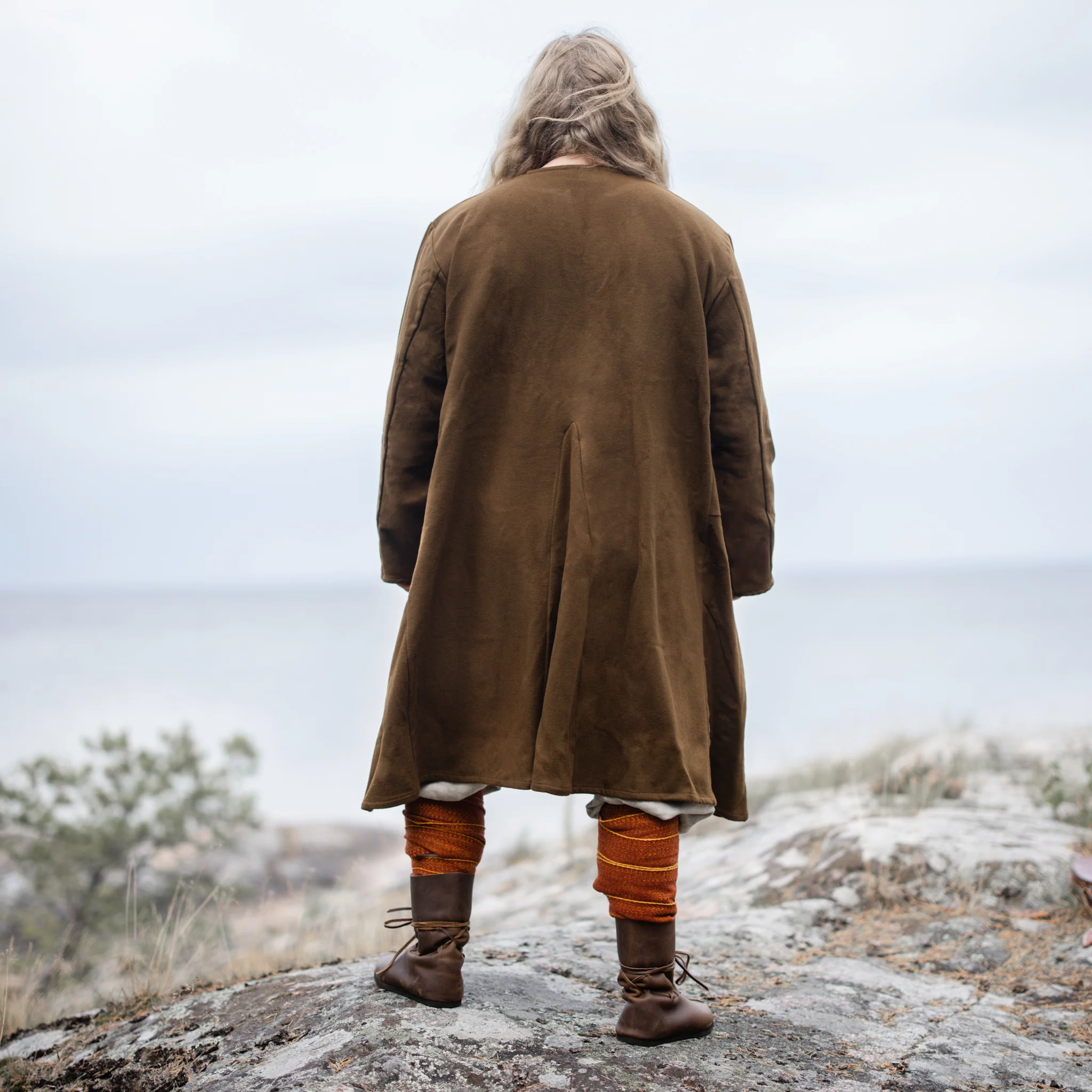 Viking Wool Tunic, Moselund, Brown - Image 3