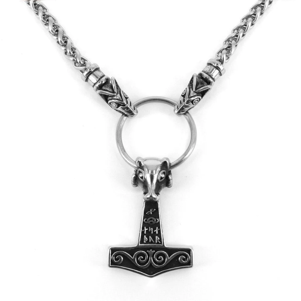 Wolf Chain, Set 3, Stainless Steel - Image 3