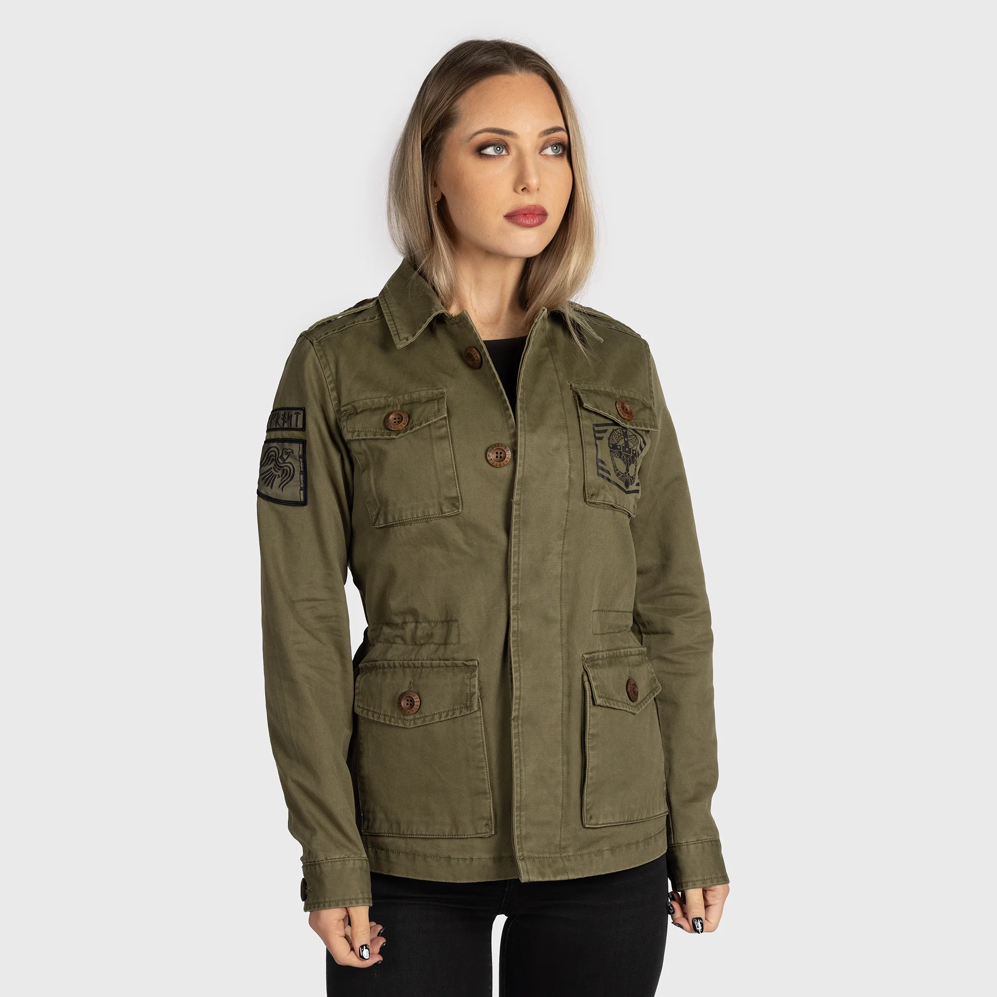 Women's Grimfrost's Field Jacket, Green - Image 3