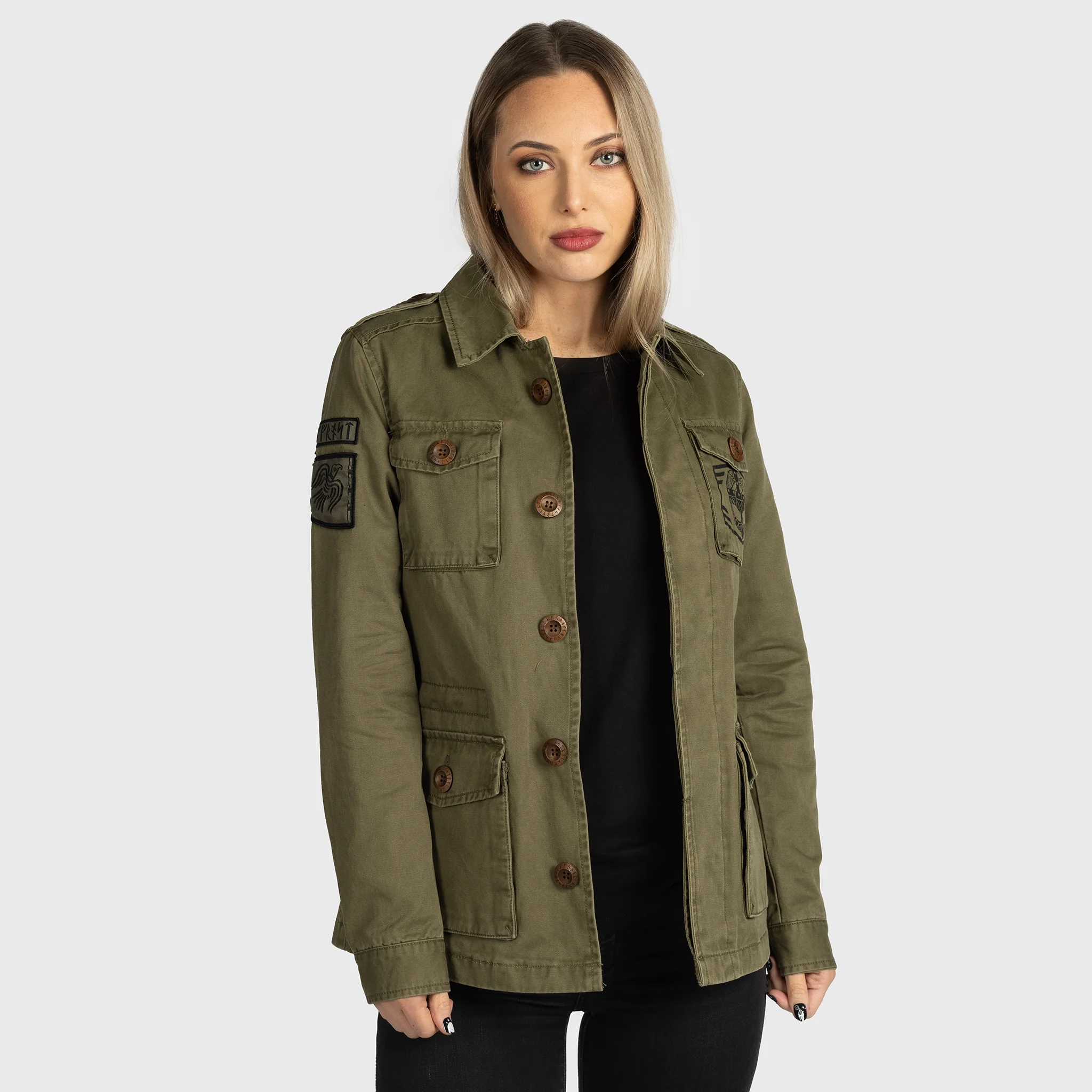 Women's Grimfrost's Field Jacket, Green - Image 6