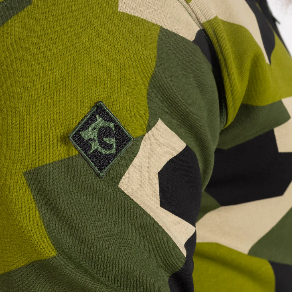 Women's Premium Hoodie, Valkyrie, M90 Green Camo - Image 4