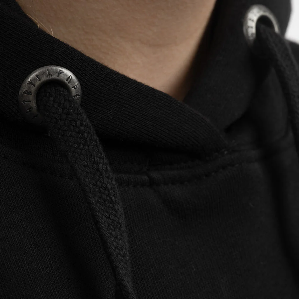 Women's Premium Longline Hoodie, Grimfrost, Black - Image 5