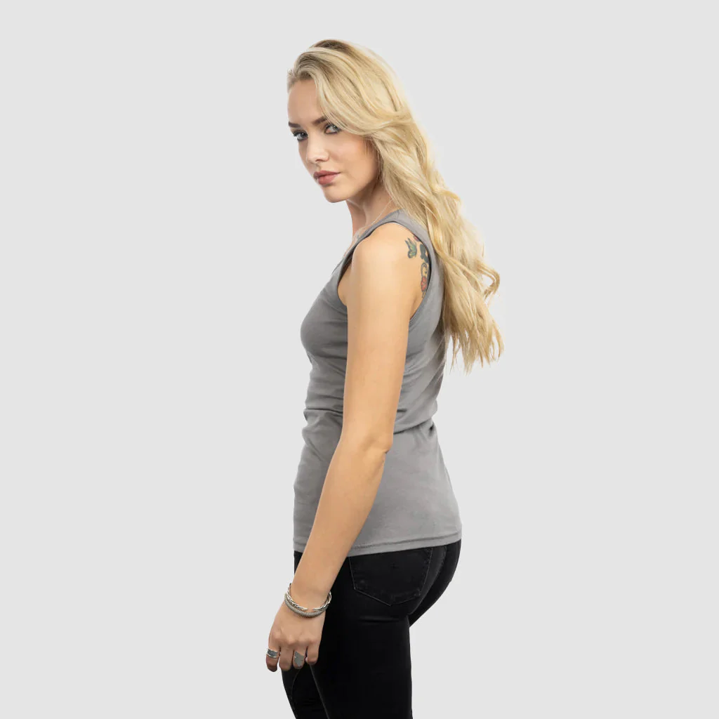 Women's Premium Tank Top, Grimfrost, Grey - Image 2