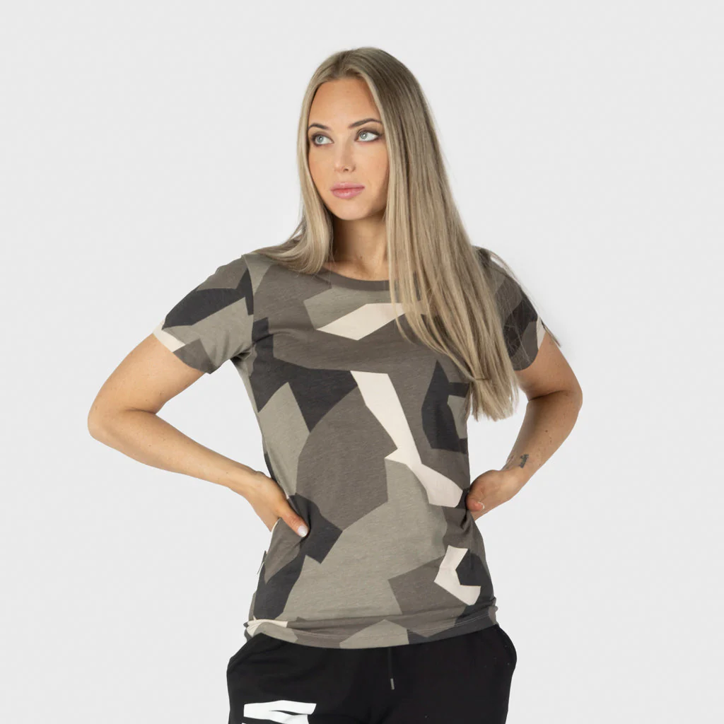 Women's Premium T-shirt, Grimfrost, M90 Brown Camo - Image 2