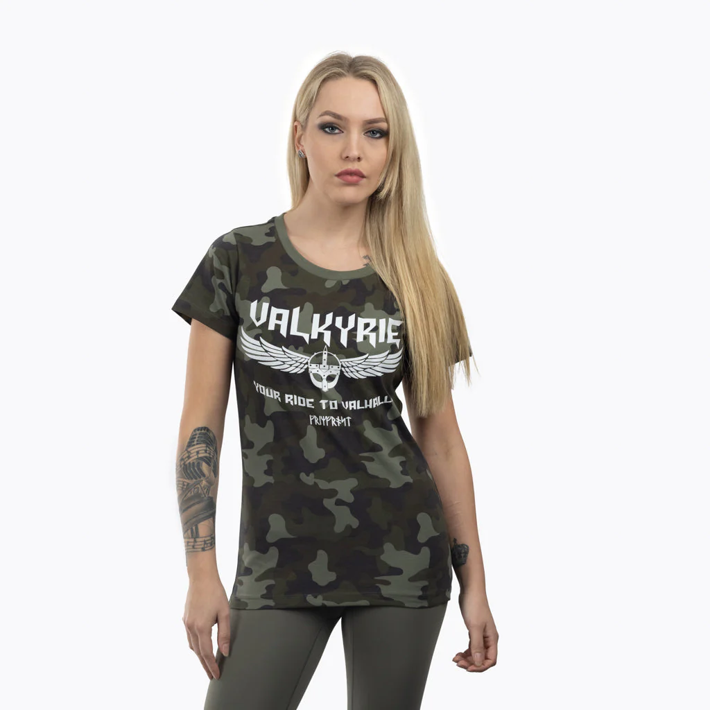 Women's Premium T-shirt, Valkyrie, Camo