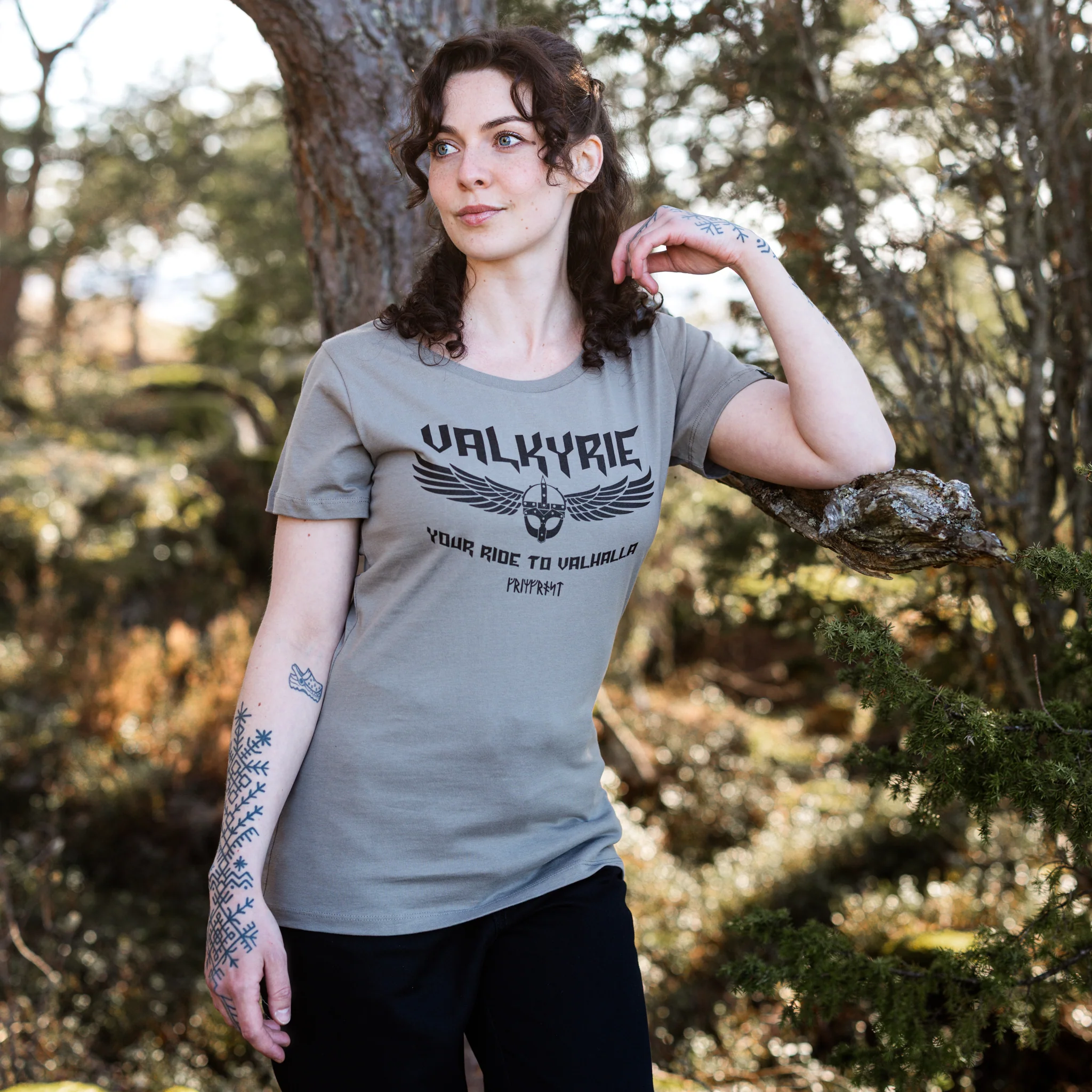 Women's Premium T-shirt, Valkyrie, Grey