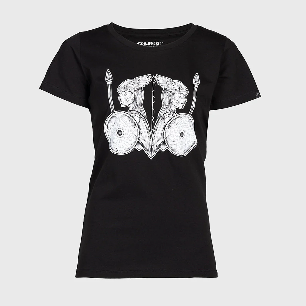 Women's Premium T-shirt, Valkyries, Black - Image 2