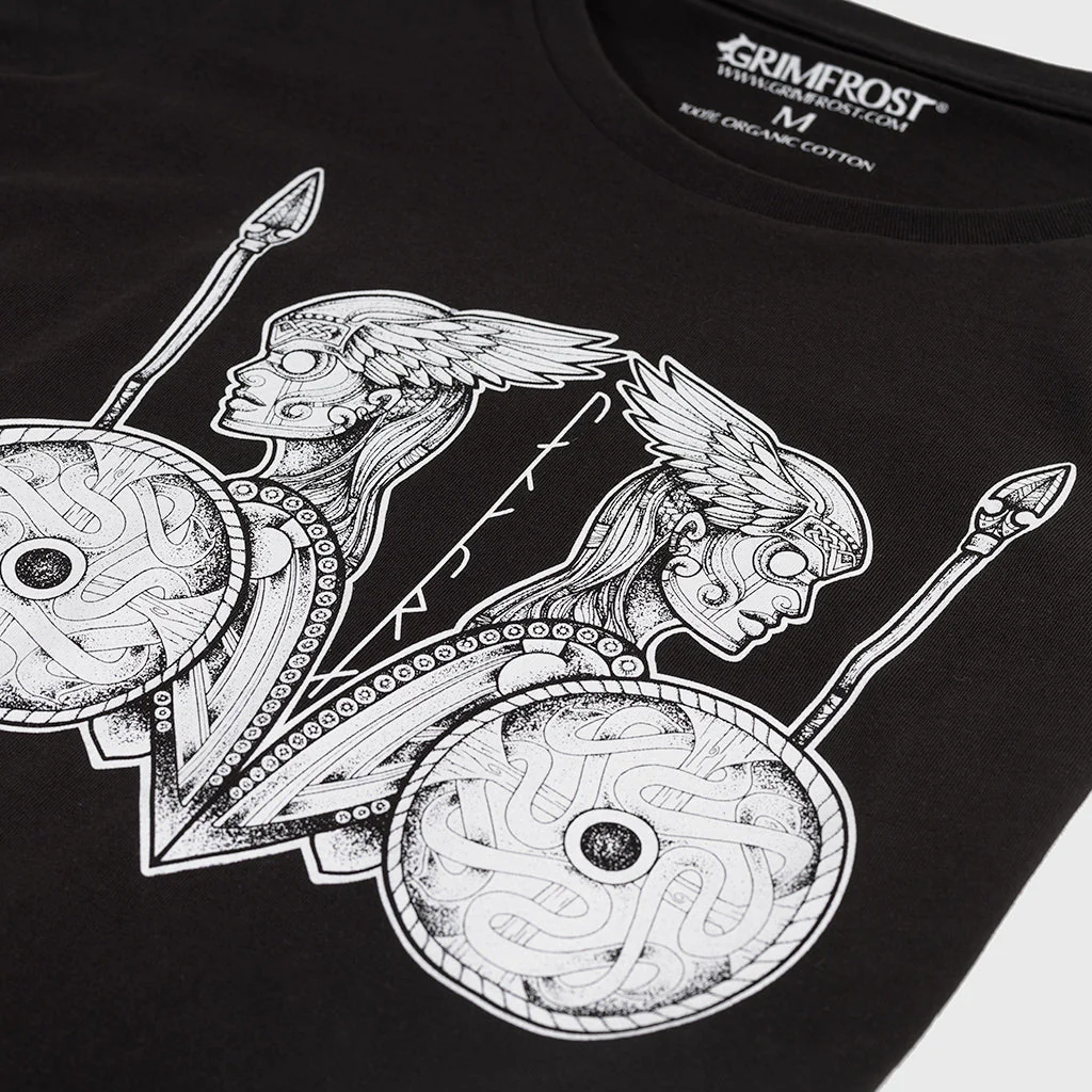 Women's Premium T-shirt, Valkyries, Black - Image 4
